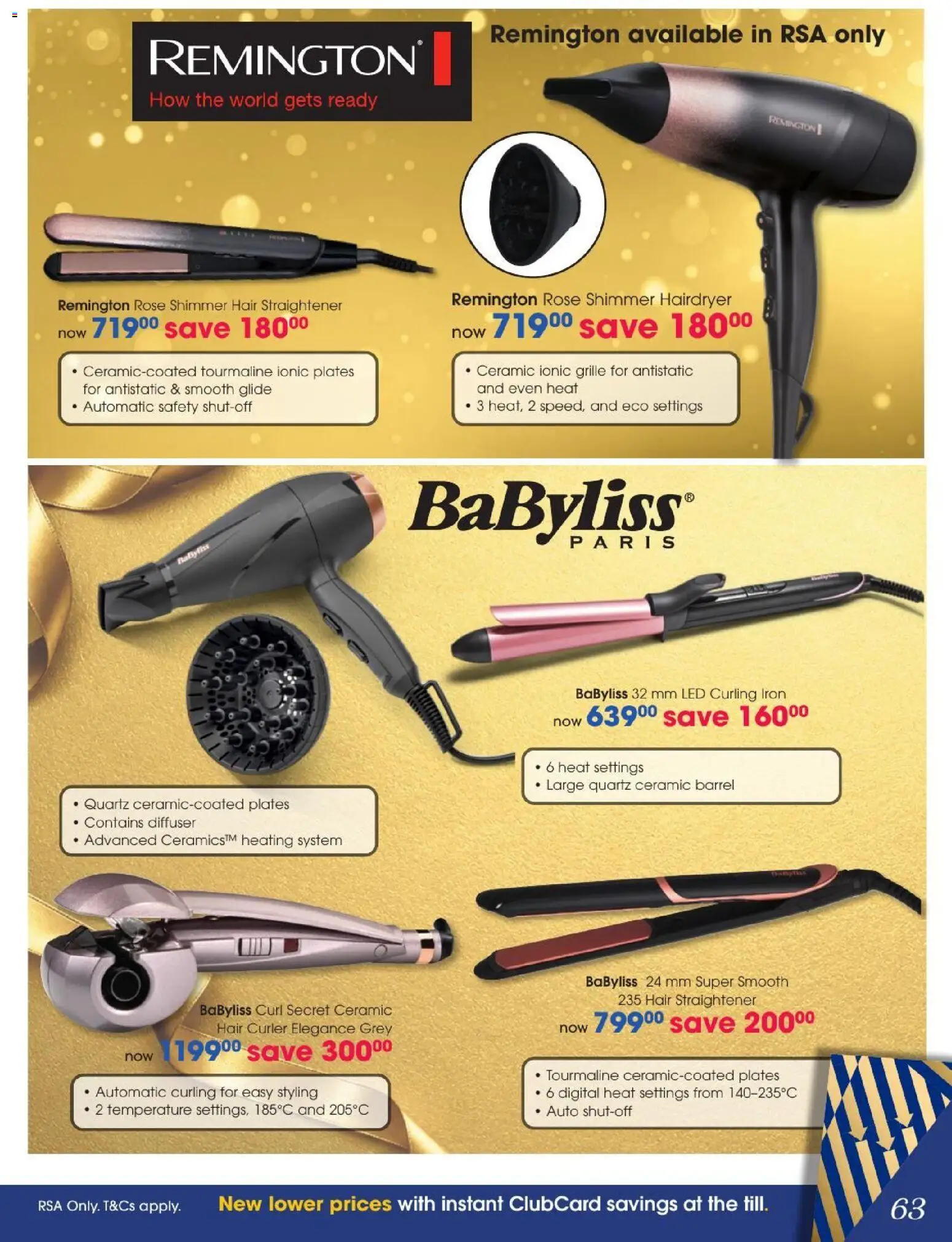 New Clicks catalogue – valid from 27/10/2026 | Page: 63 | Products: Iron, Curling iron, Hair straightener