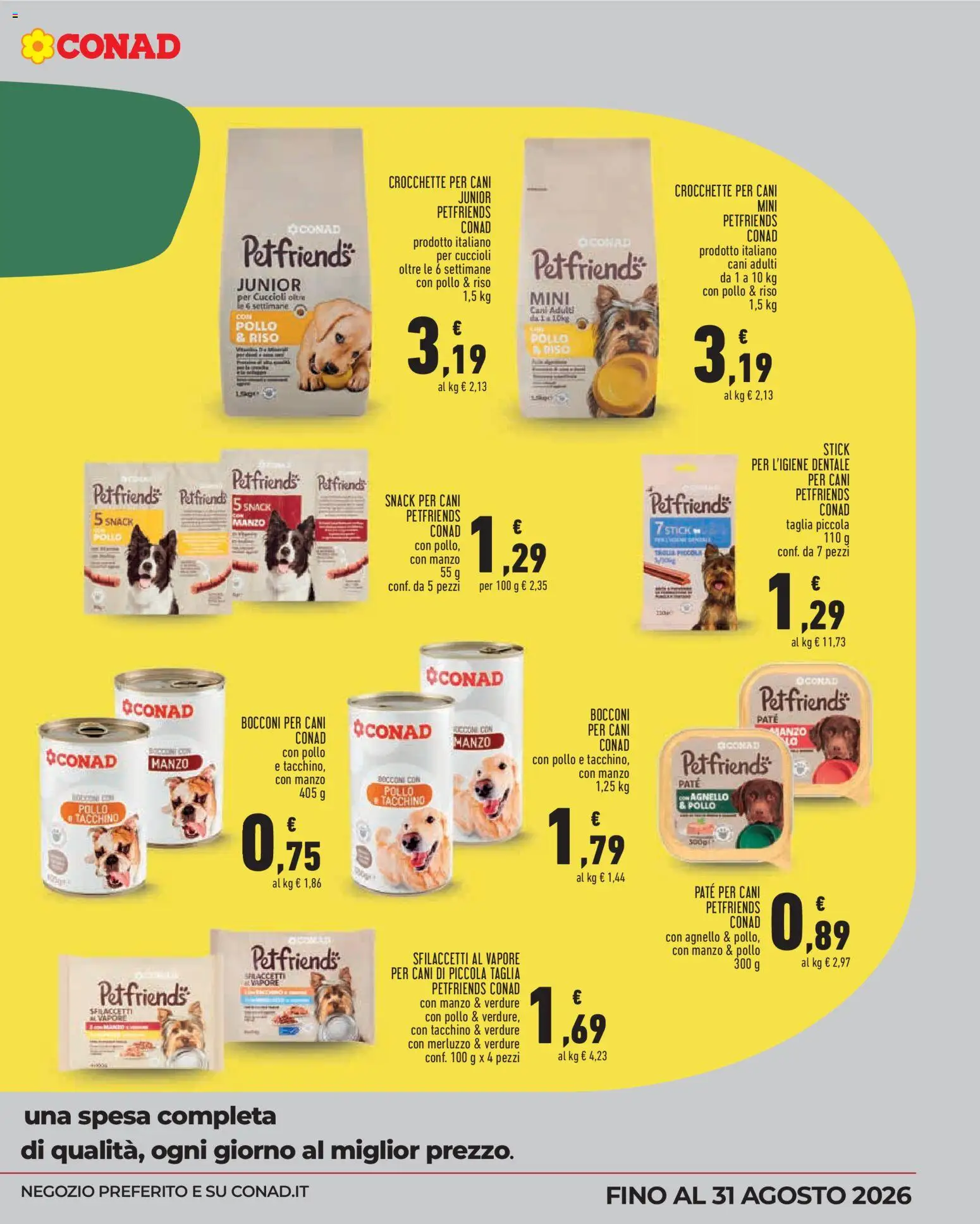 Volantino Conad del 05/08/2026 | Pagina: 5 | Prodotti: Paté, Riso, Manzo, Agnello