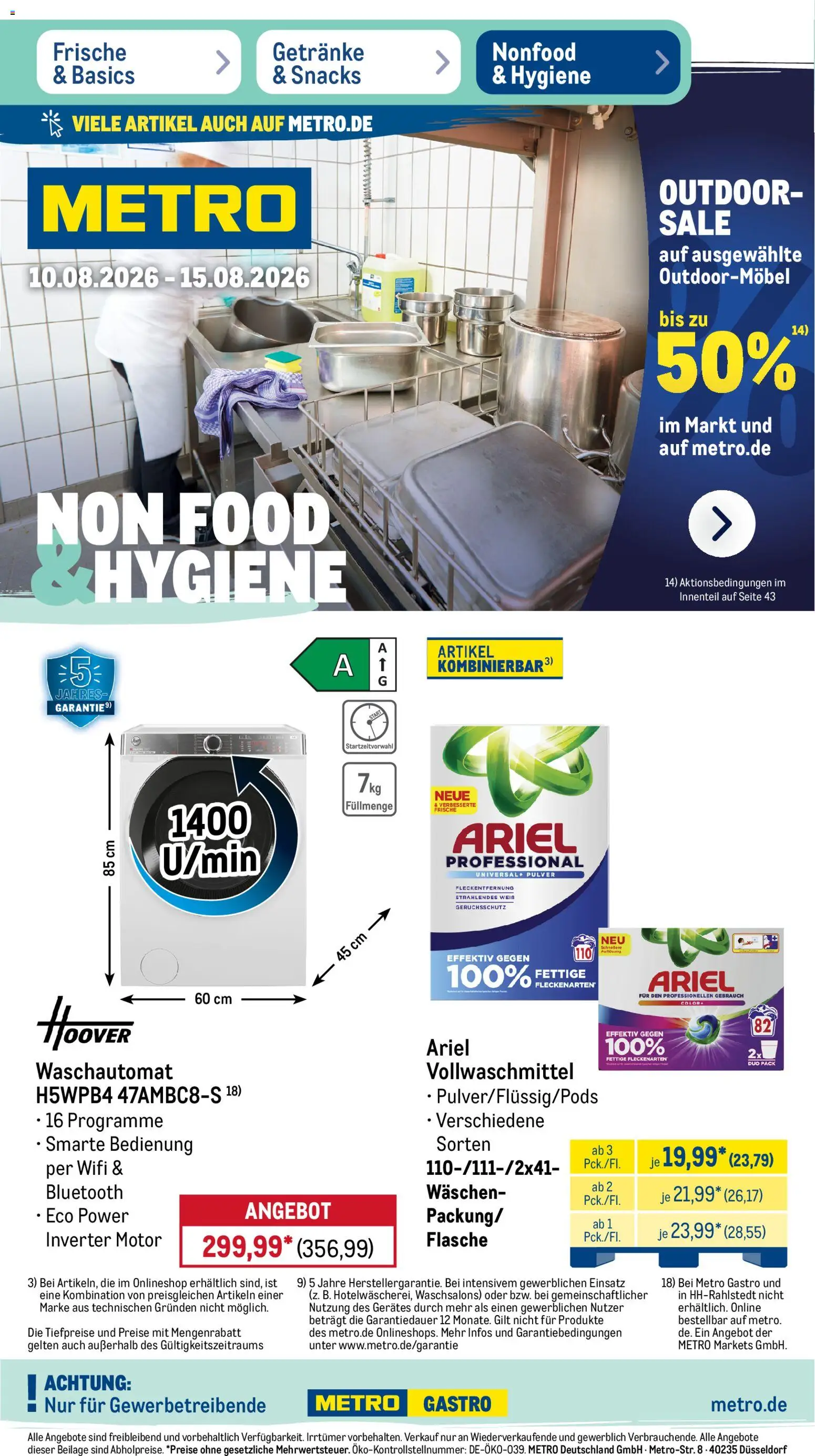 Metro Prospekt – gültig ab 10.08.2026 | Seite: 36 | Produkte: Ariel
