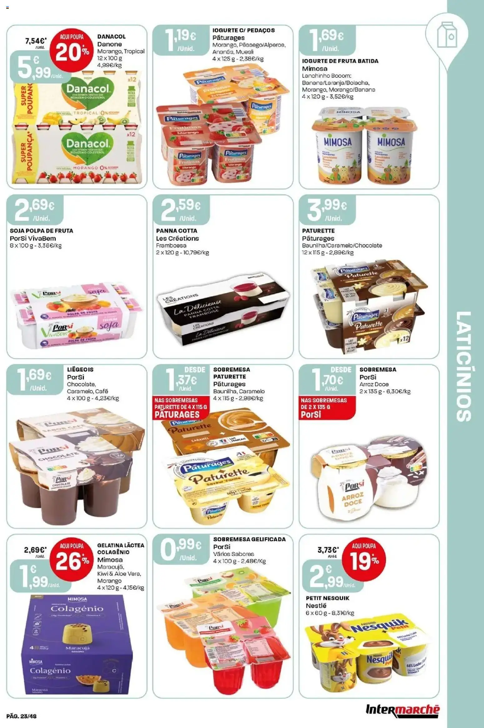 Intermarché Isto é que são preços BAIXOS! │ válido de 18/06/2026 | Página: 23 | Produtos: Soja, Gelatina, Chocolate, Arroz