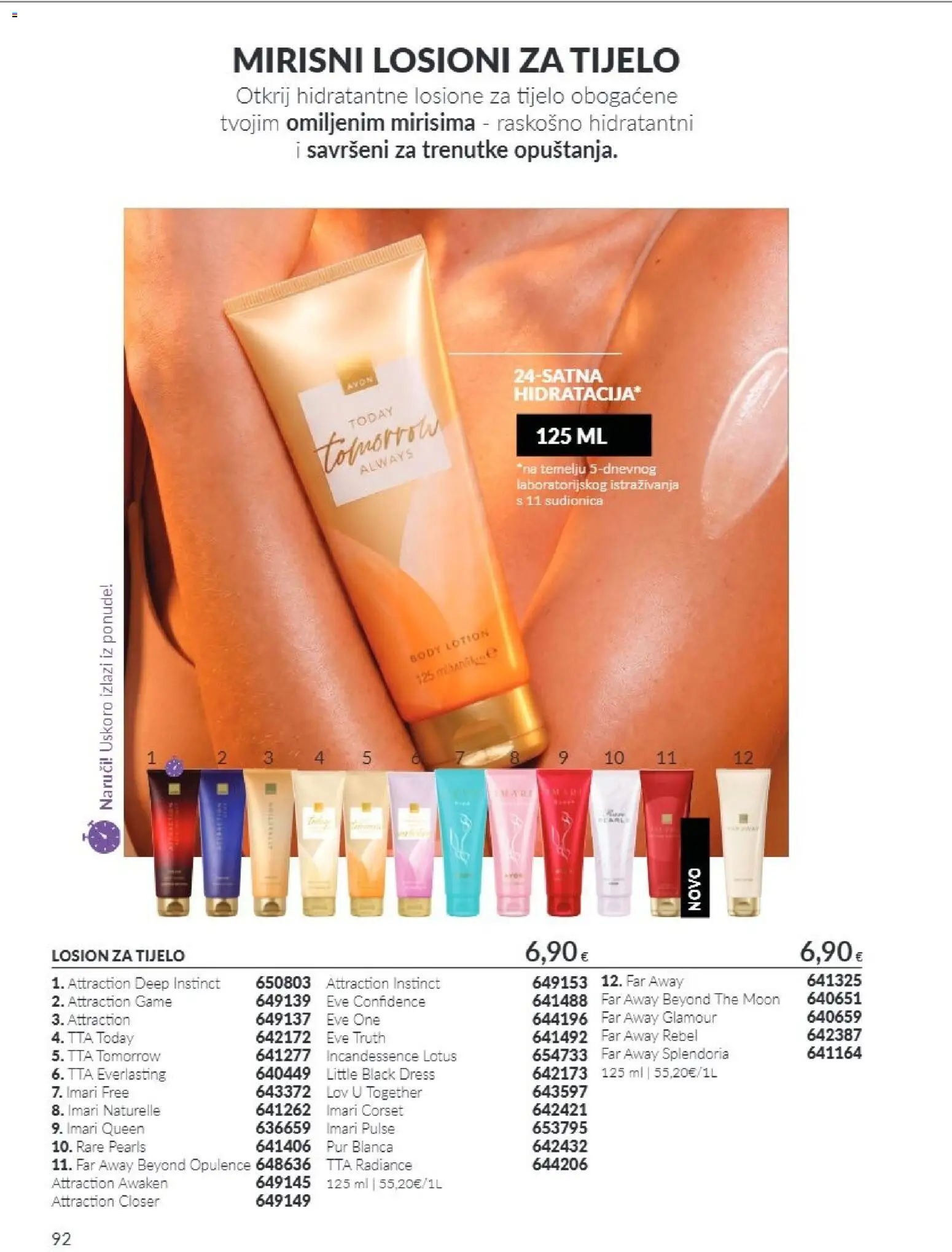 Avon katalog | vrijedi od 01.10.2026 | Stranica: 92 | Proizvodi: Losion za tijelo