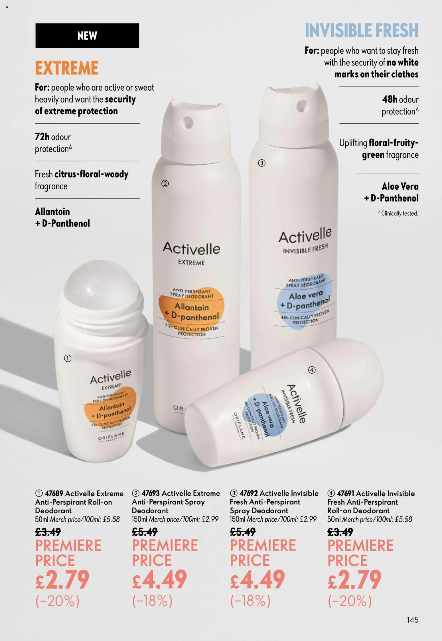 {H1} | Page: 145 | Products: Fragrance, Deodorant, Antiperspirant