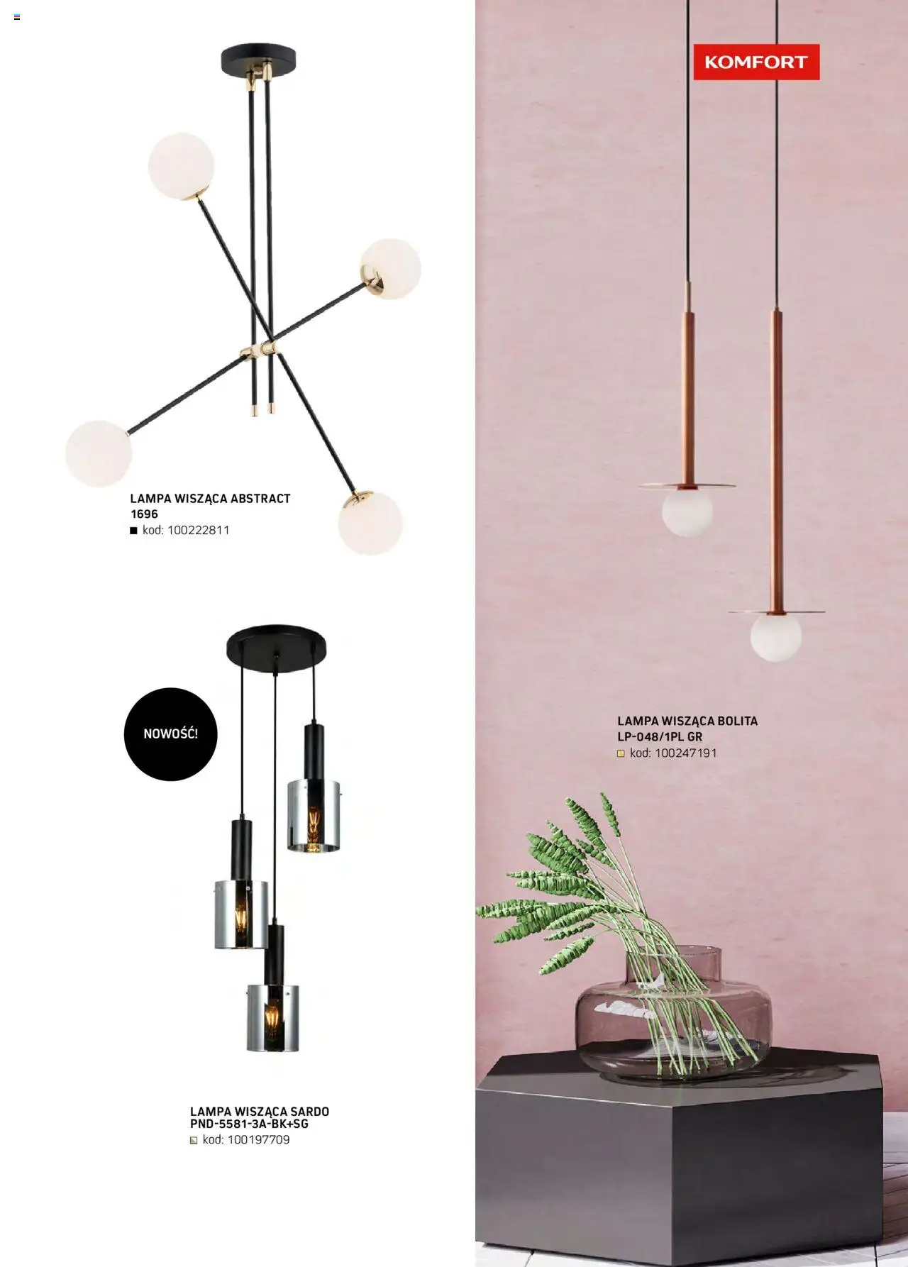 Komfort Gazetka - Katalog Meble od 01.09.2024 | Strona: 73 | Produkty: Lampa