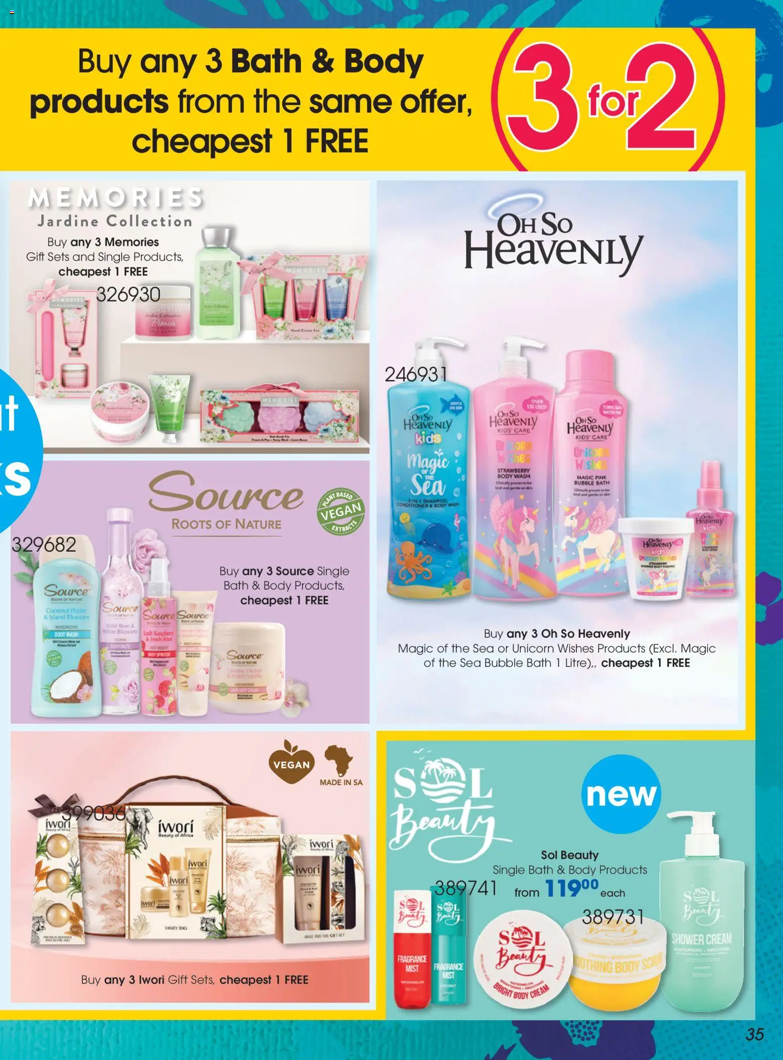 New Clicks catalogue – valid from 21.05.2026 | Page: 35 | Products: Shower, Cream, Body cream, Water