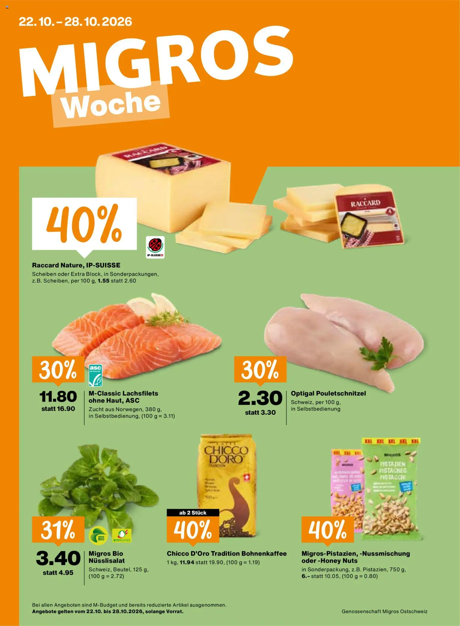 Migros aktionen – gültig ab 22.10.2026 | Seite: 1