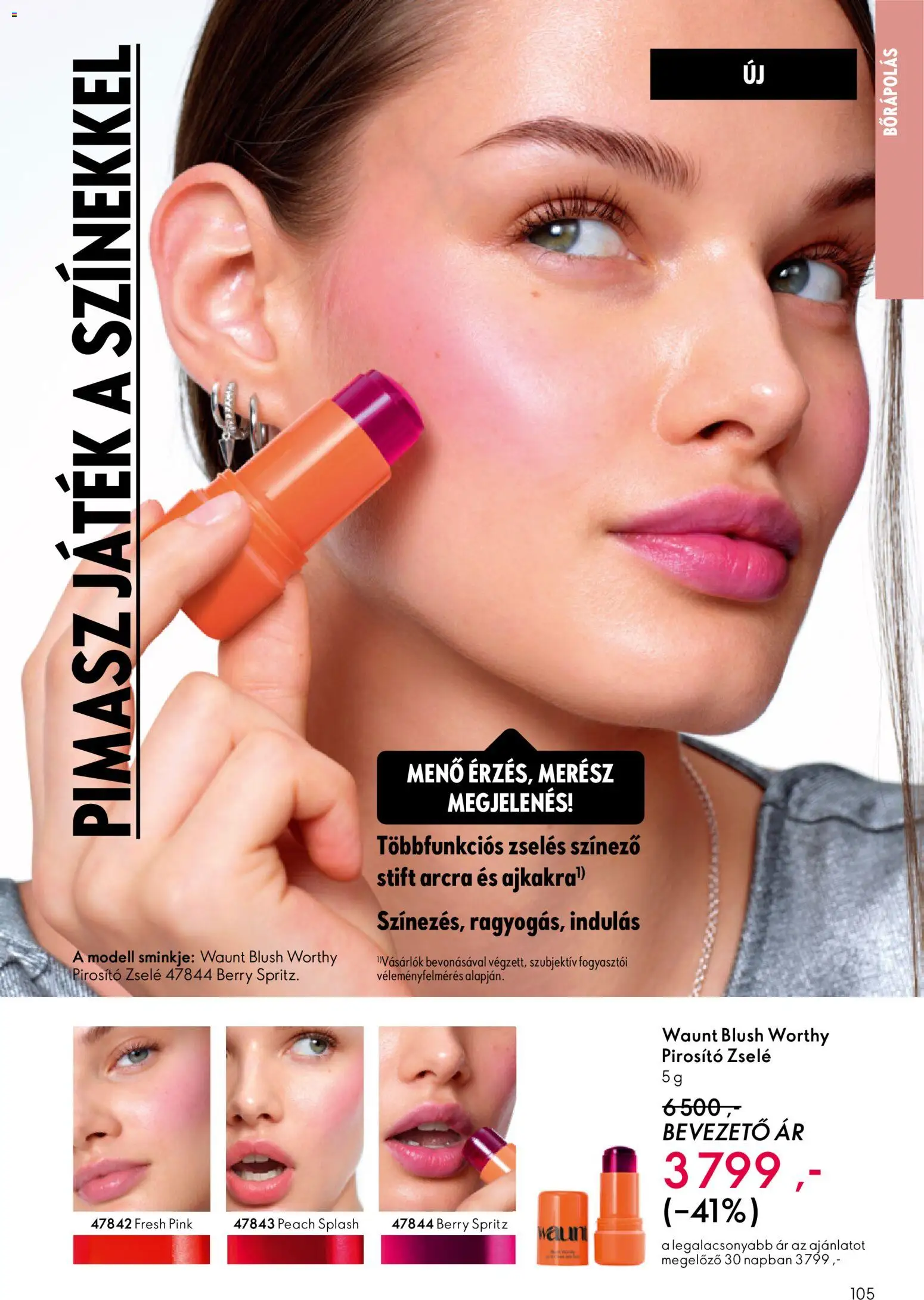 Oriflame akciós ujság - amely érvényes a következő dátumtól: 27.05.2026 | Oldal: 105 | Termékek: Játék, Stift, Pirosító