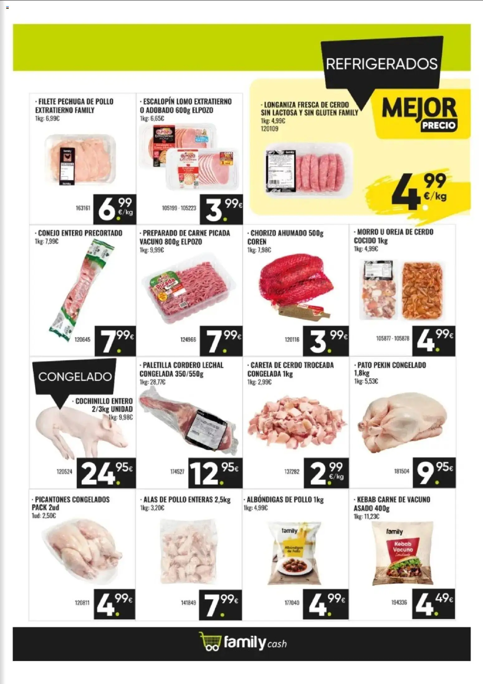 Family Cash folleto │ válido desde el 12/10/2026 | Página: 3 | Productos: Cerdo, Longaniza, Conejo, Cordero