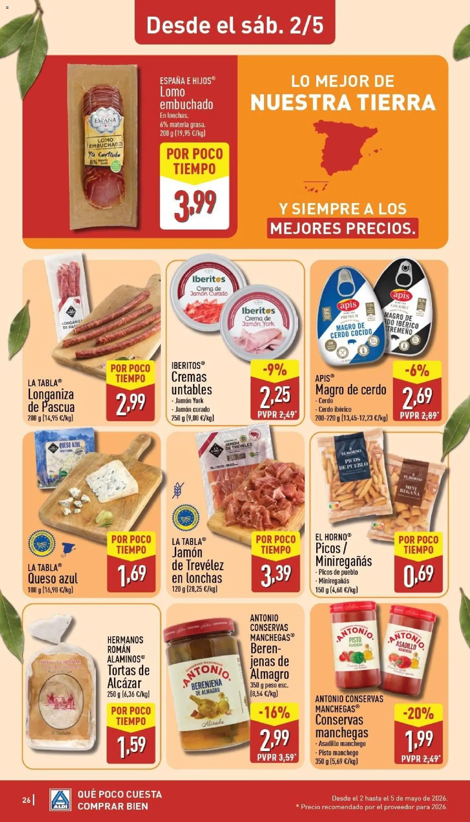 Aldi folleto Península │ válido desde el 27.04.2026 | Página: 26 | Productos: El horno, Cerdo, Crema, Horno