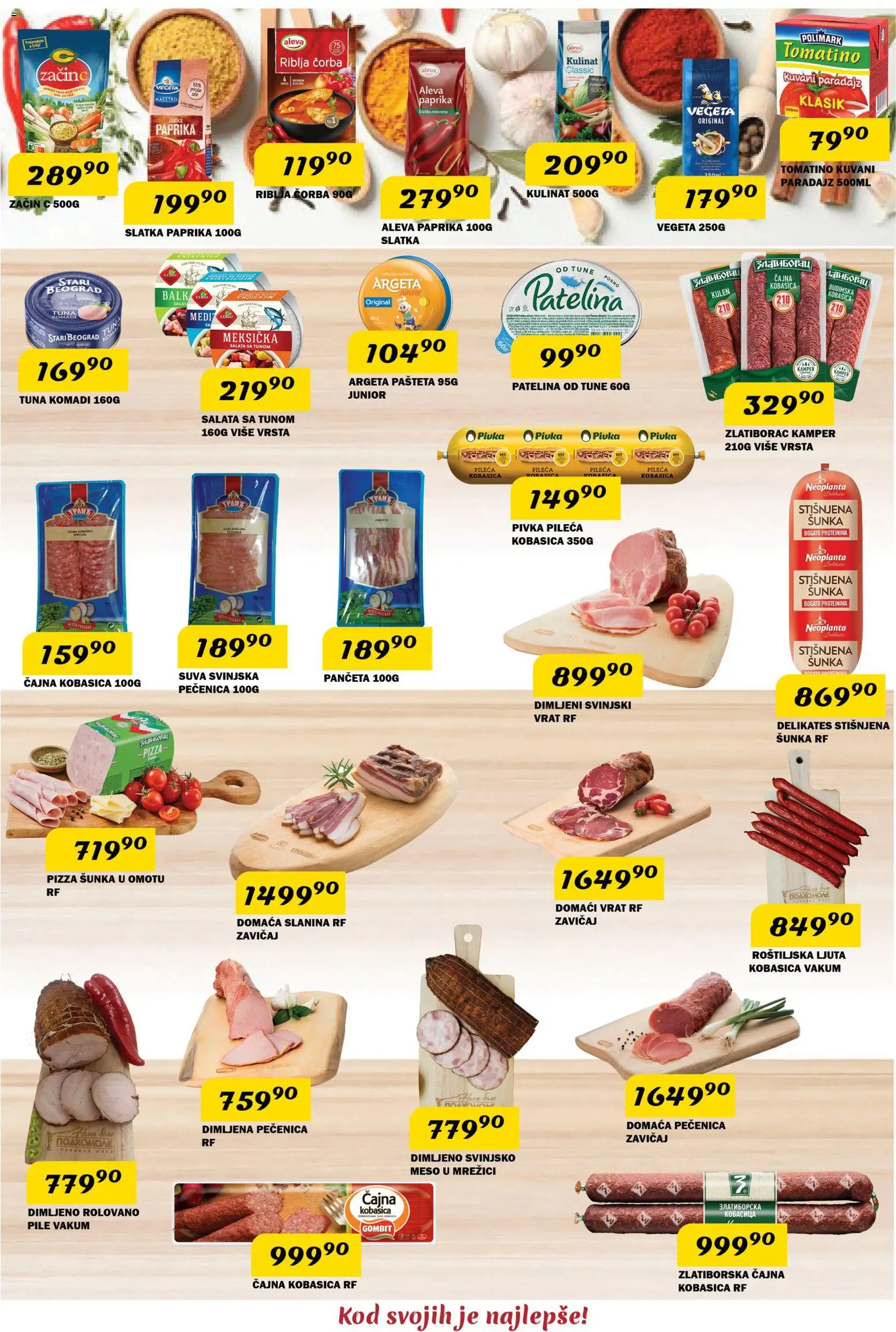 VP Dima katalog - važi od 04.06.2026 | Strana: 4 | Proizvode: Pile, Slanina, Pizza šunka, Pečenica
