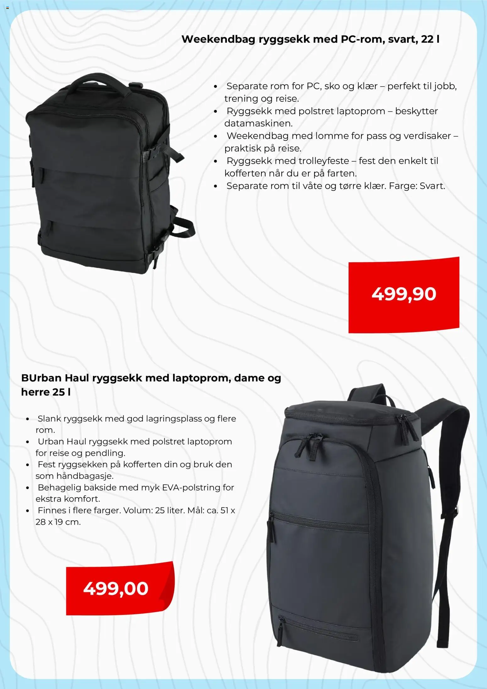 {H1} | Side: 4 | Produkter: Klær, Persienn, Ryggsekk, Weekendbag