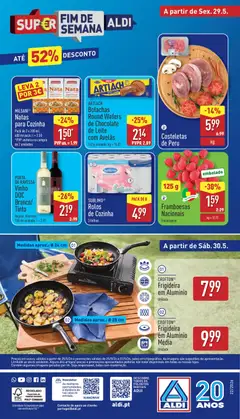 Pré-visualização Aldi folheto válido de 25.05.2026 | Página: 40 | Produtos: Porta, Frigideira, Leite, Vinho