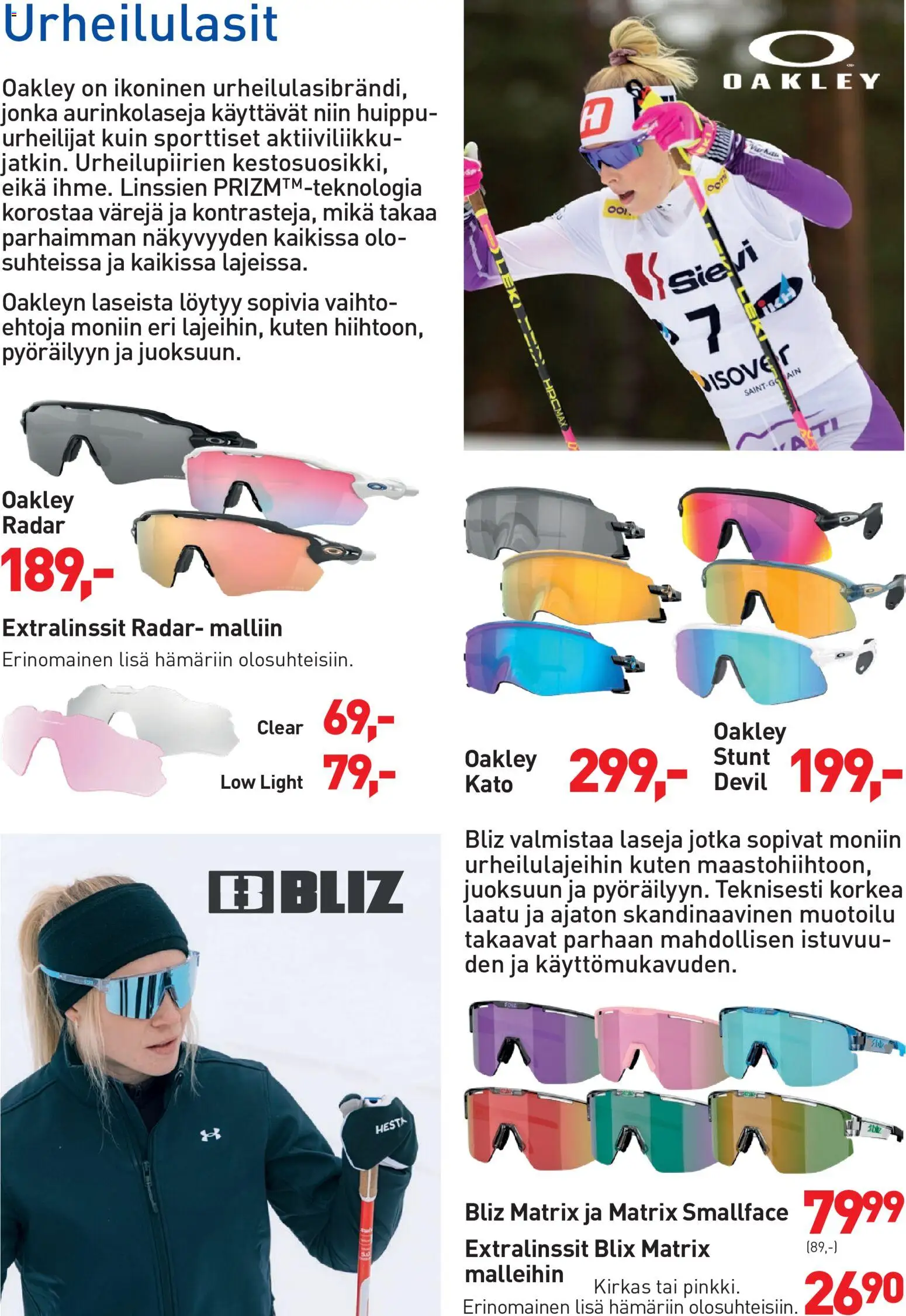 Intersport Maastohiihtokuvasto Vuokatti – voimassa 12/10/2026 alkaen | Sivu: 45 | Tuotteet: Urheilulasit