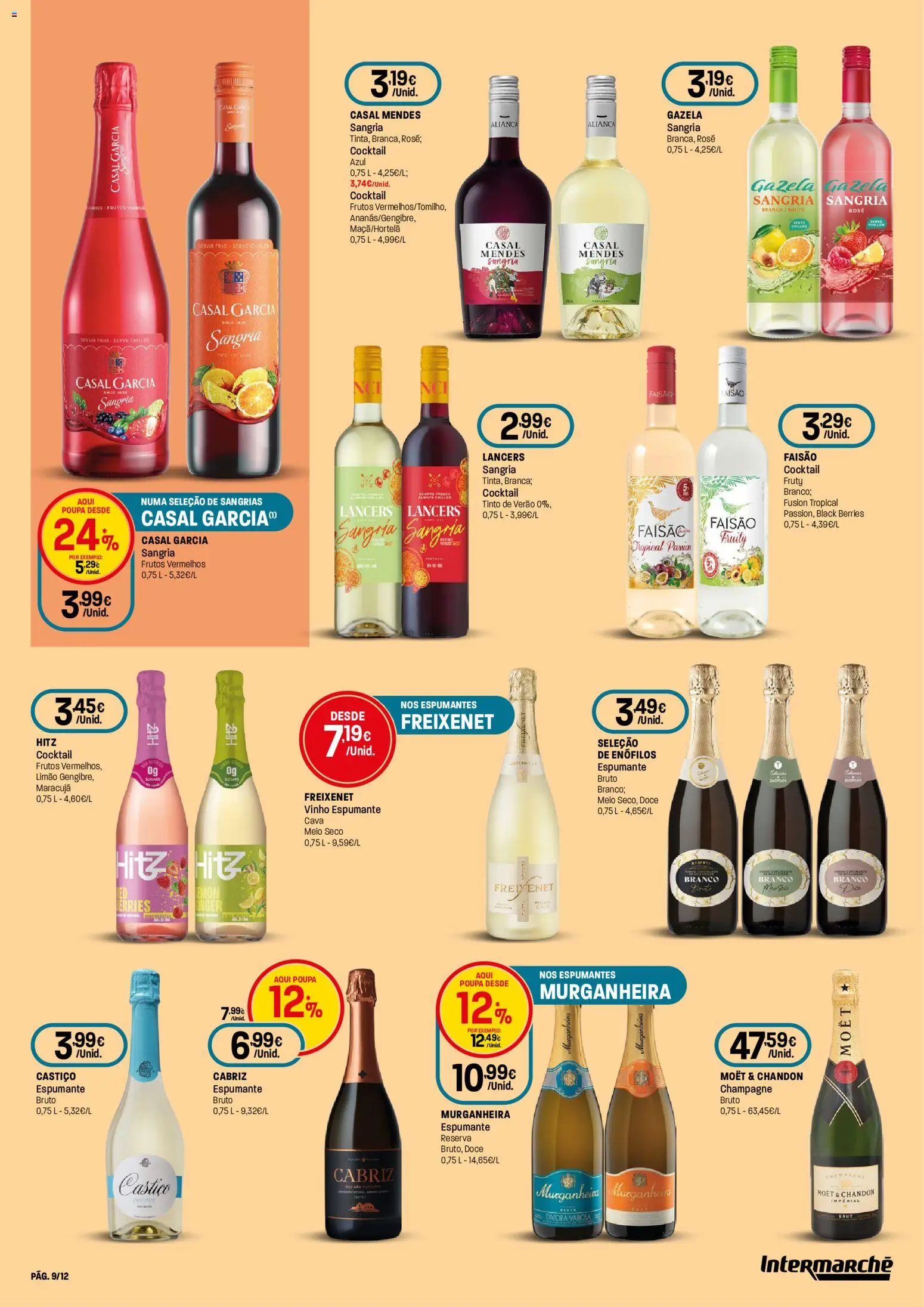 Intermarché - Especial Vinhos e Marisco Super │ válido de 13/08/2026 | Página: 9 | Produtos: Espumante, Vinho espumante, Champagne, Vinho
