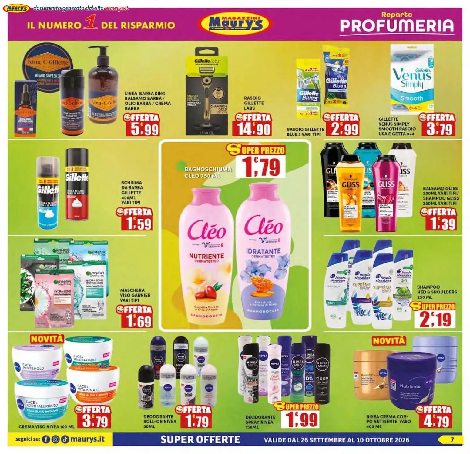 Volantino Maury's del 26/09/2026 | Pagina: 7