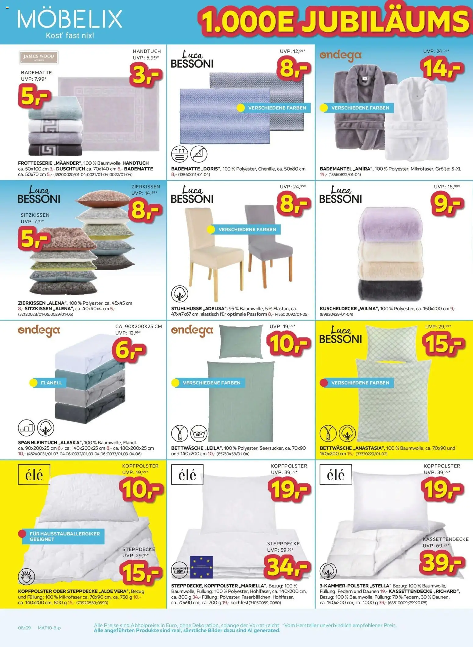 Möbelix - 37. Jubiläum von 06.10.2026 - Aktuelle Angebote | Seite: 8 | Produkte: Bademantel