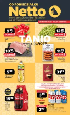 Pogląd oferty "Netto gazetka od poniedziałku spożywcza" - ważna od 27.04.2026