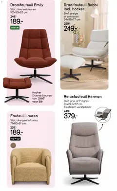 Leen Bakker folder - Voorbeeld van een folder van Leen Bakker, geldig van 14/09/2026 | Pagina: 10 | Producten: Fauteuil