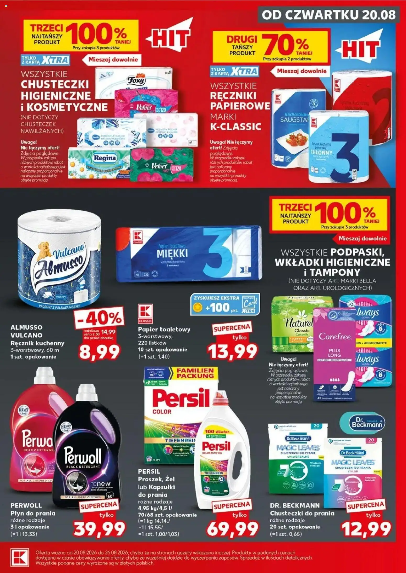 Kaufland gazetka - Mocny start od 24.08.2026 - od jutra PDF | Strona: 23 | Produkty: Persil, Perwoll, Gazety, Ręcznik kuchenny