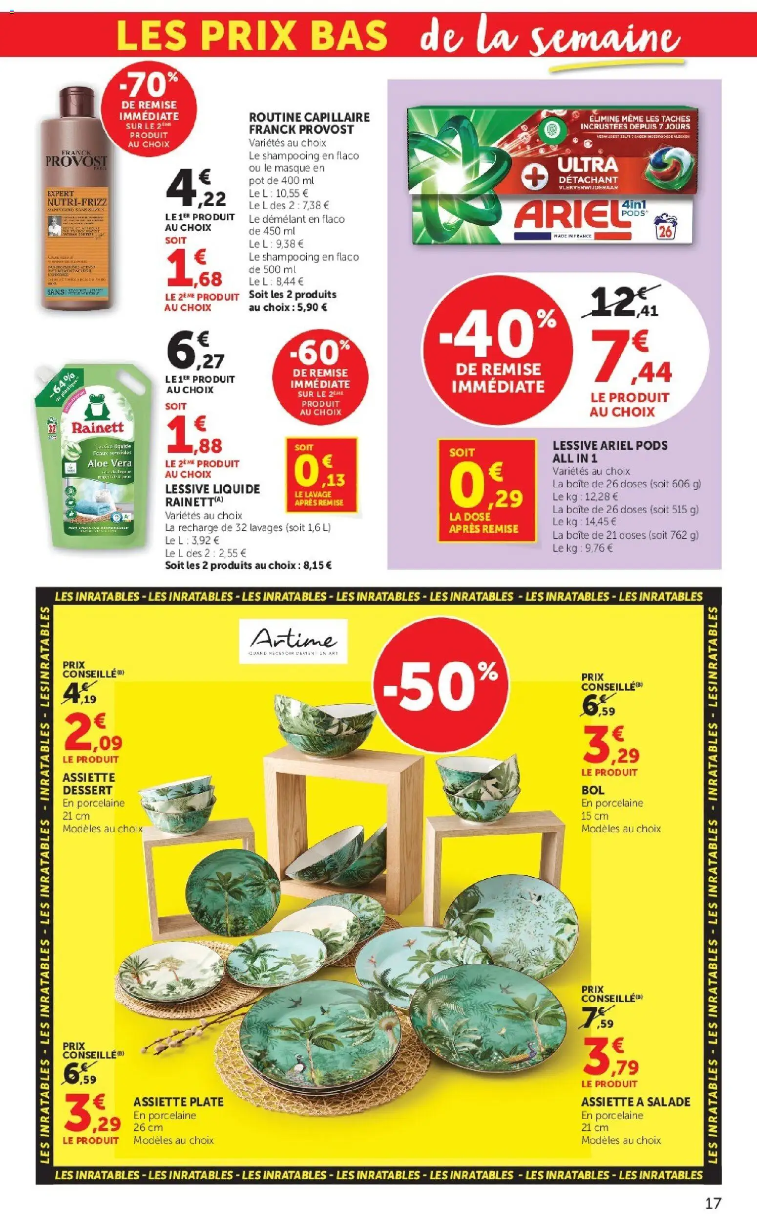 {H1} | Page: 17 | Produits: Shampooing, Lessive Liquide, Détachant, Lessive