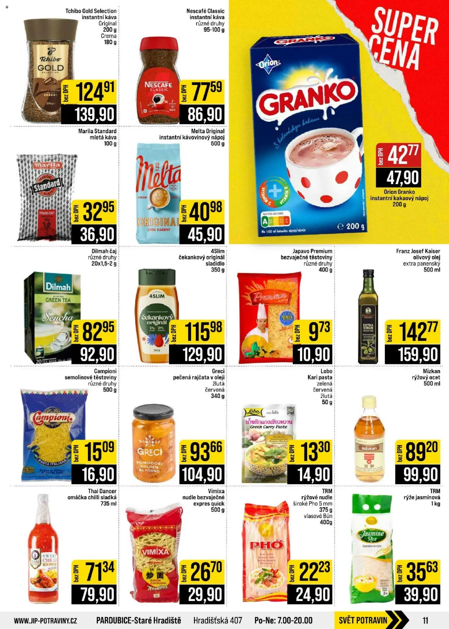 Jip leták - Cash & Carry od 30.09.2026 | Strana: 11 | Produkty: Káva, Tchibo, Rýžový ocet, Chilli