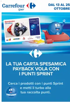 Anteprima del volantino Carrefour volantino Iper Punti Sprint Payback valido a partire dal 13/10/2026