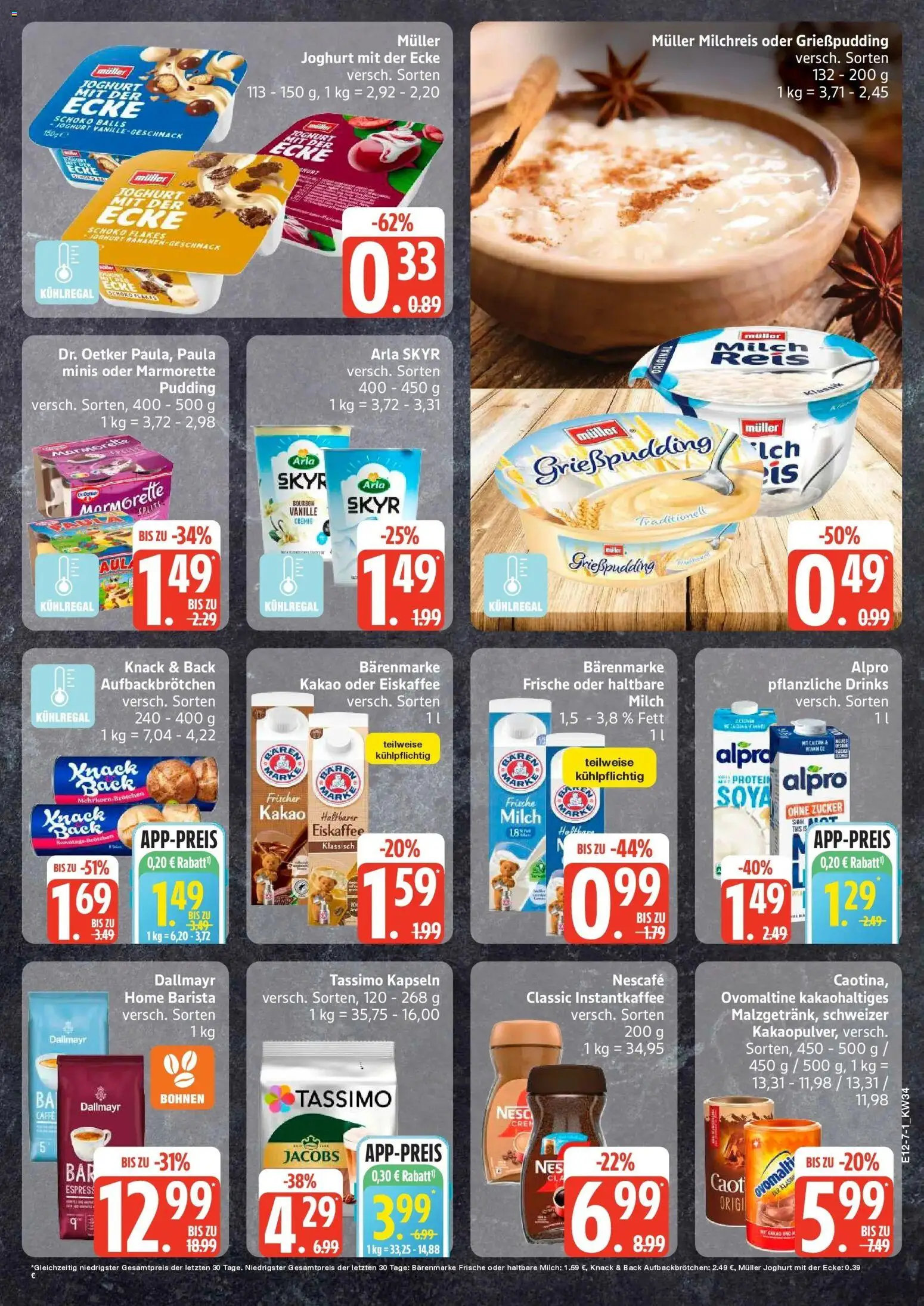 Edeka Prospekt Rostock-Gehlsdorf (ab 17.08.2026) » Angebote Online | Seite: 7 | Produkte: Nescafe, Milch, Joghurt, Skyr