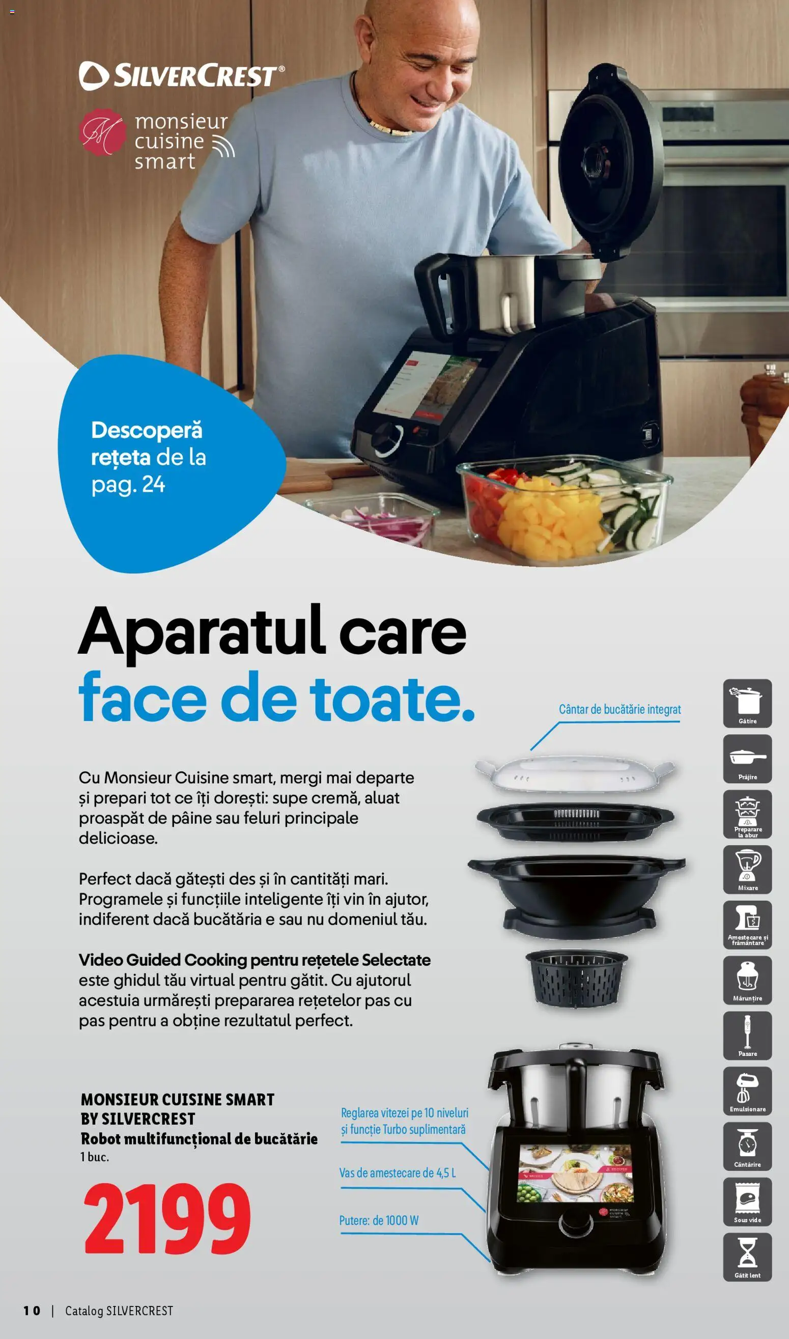 Noul catalog Lidl – valabil de la 30.03.2026 | Pagină: 10 | Produse: Robot, Aluat, Pâine, Vin
