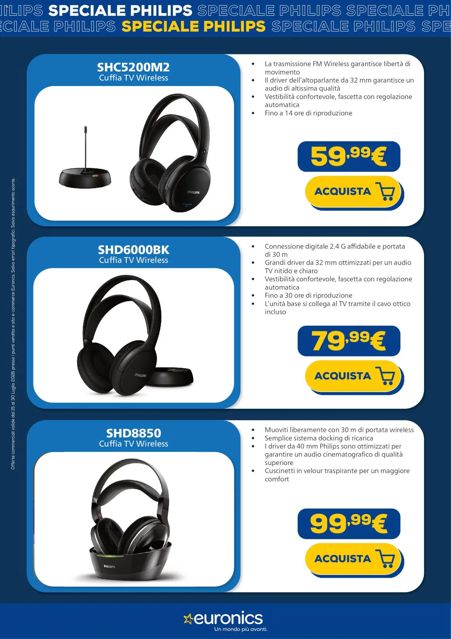 Volantino Euronics del 15/07/2026 | Pagina: 12 | Prodotti: TV, Audio, Cavo