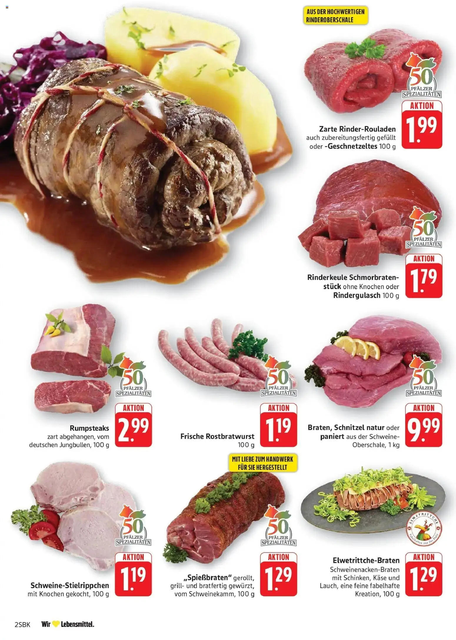 Edeka Prospekt Walldorf (ab 28.09.2026) » Angebote Online | Seite: 2 | Produkte: Rinderrouladen, Grill, Käse, Spezialitäten