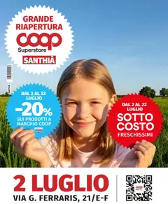 Anteprima del volantino COOP volantino Riapertura Santhià valido a partire dal 02/07/2026