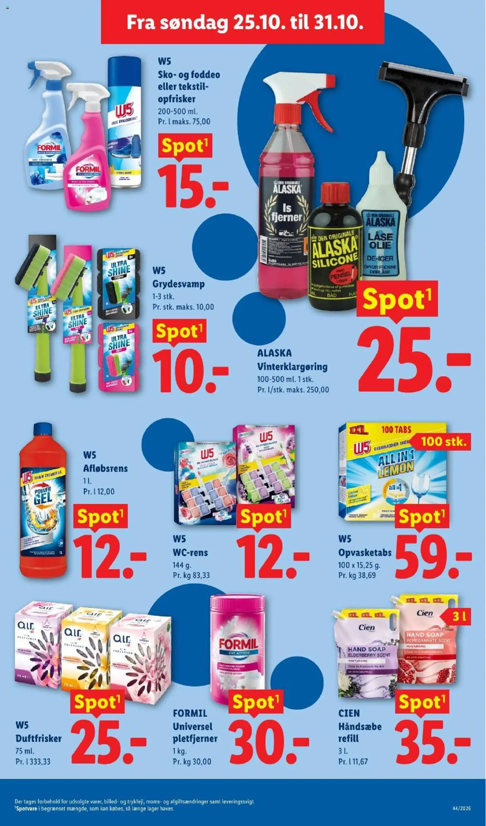 Lidl tilbudsavis – gyldig fra 25/10/2026 | Side: 14 | Produkter: Deodorant, Pletfjerner, Søm, Sko