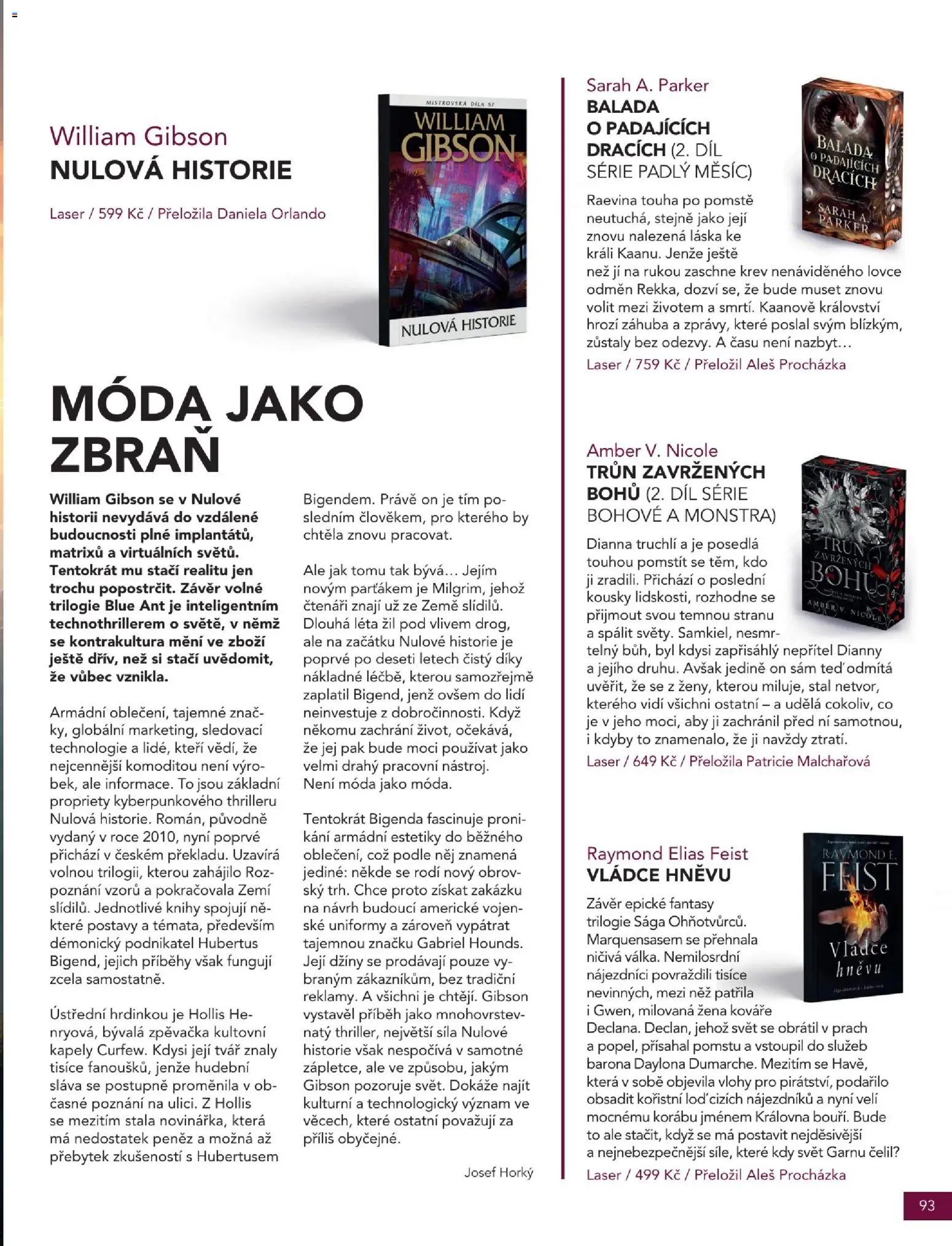 Knižní klub magazín od 01.10.2026 | Strana: 93 | Produkty: Knihy, Džíny