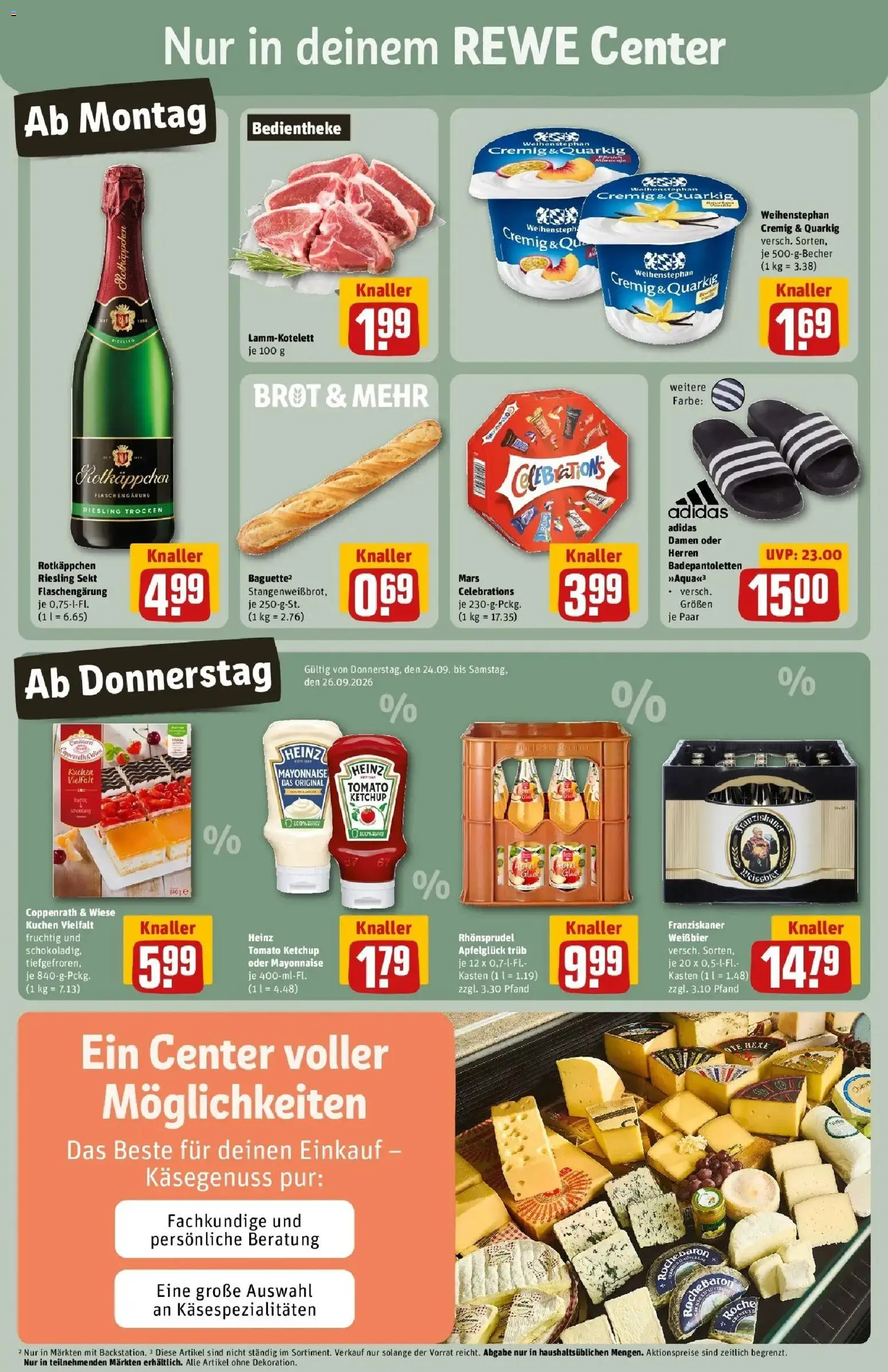 REWE Prospekt ab 21.09.2026 zum Blättern » Angebote | Seite: 3 | Produkte: Celebrations, Mayonnaise, Brot, Kuchen