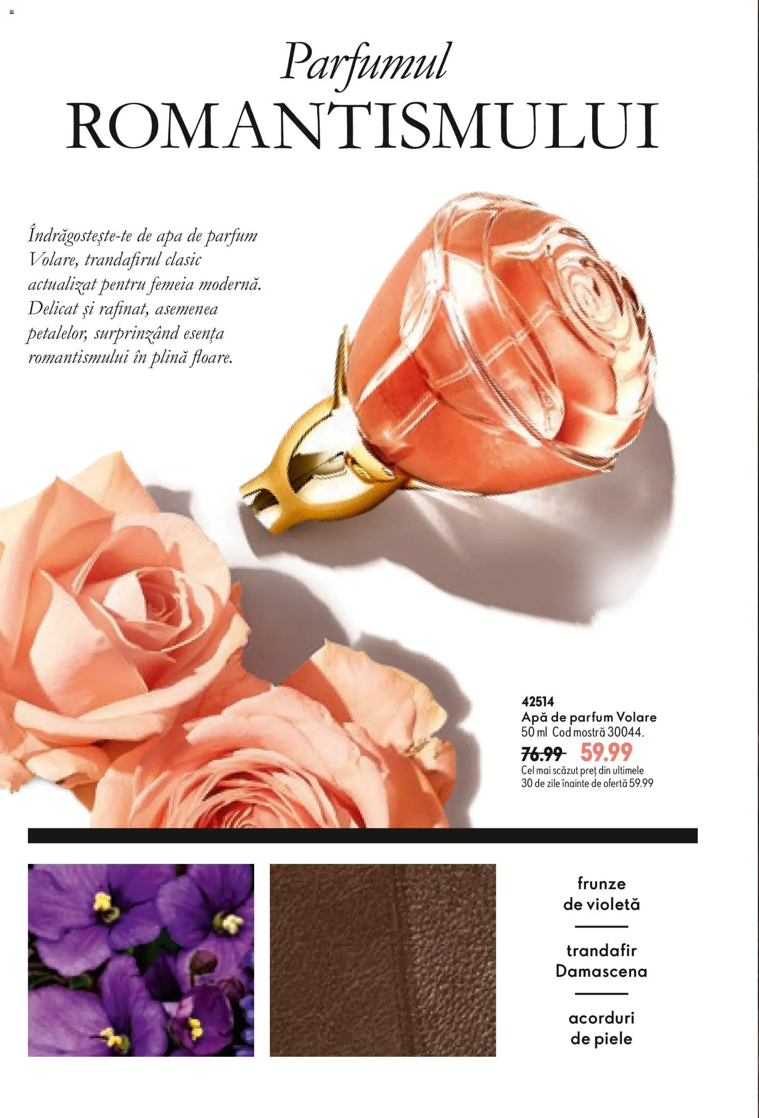 Noul catalog Oriflame – valabil de la 11.11.2026 | Pagină: 4 | Produse: Apă de parfum, Trandafir, Parfum, Apă