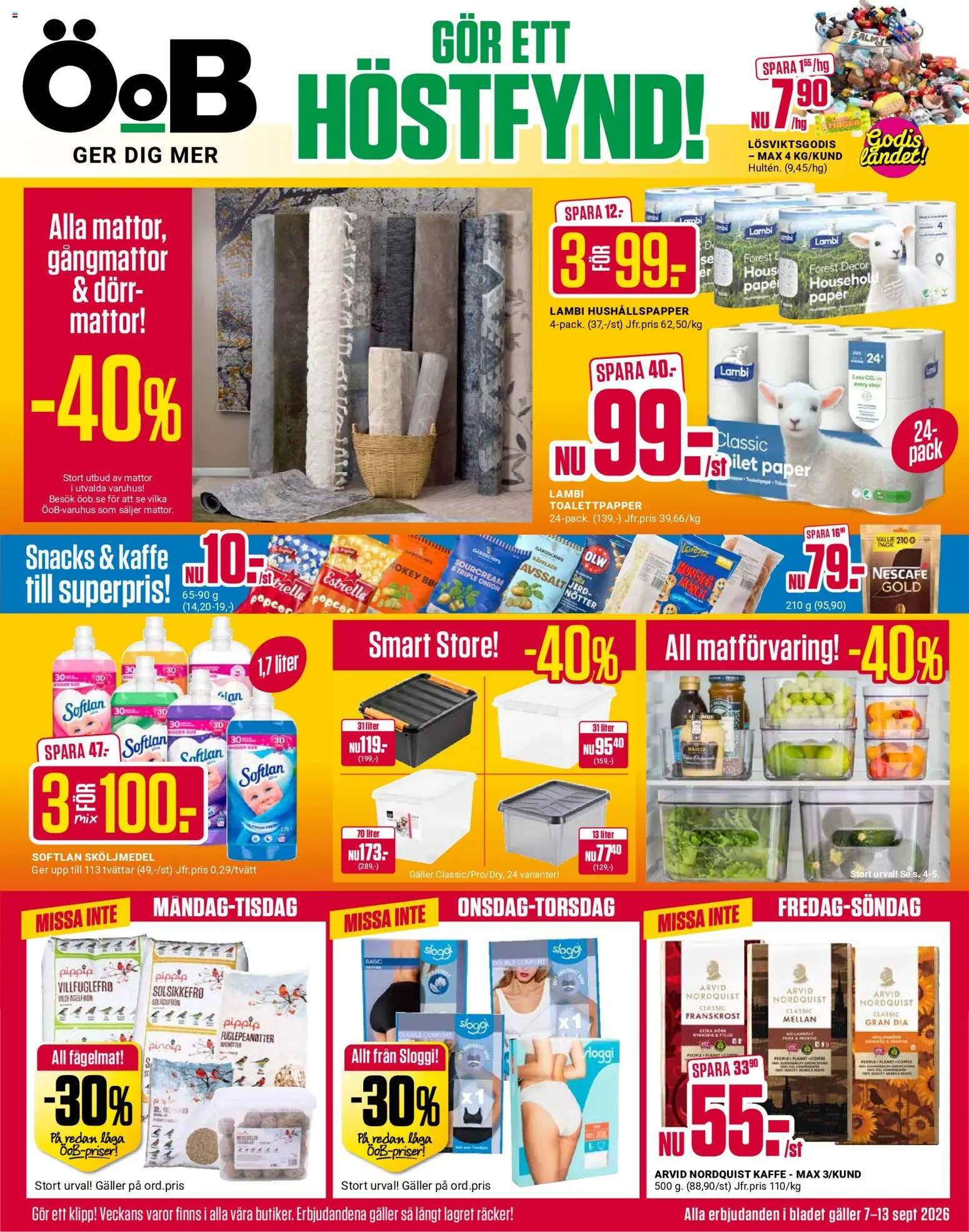 ÖoB reklamblad aktuell från 07/09/2026 | Sida: 1