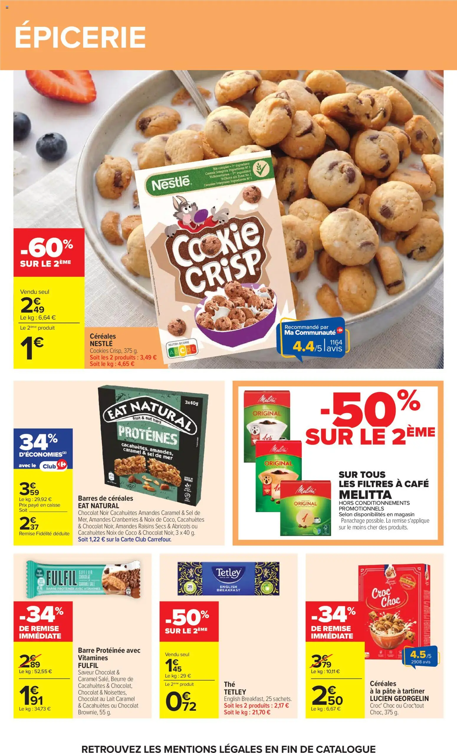 {H1} | Page: 31 | Produits: Coco, Pâte à tartiner, Abricots, Pâte