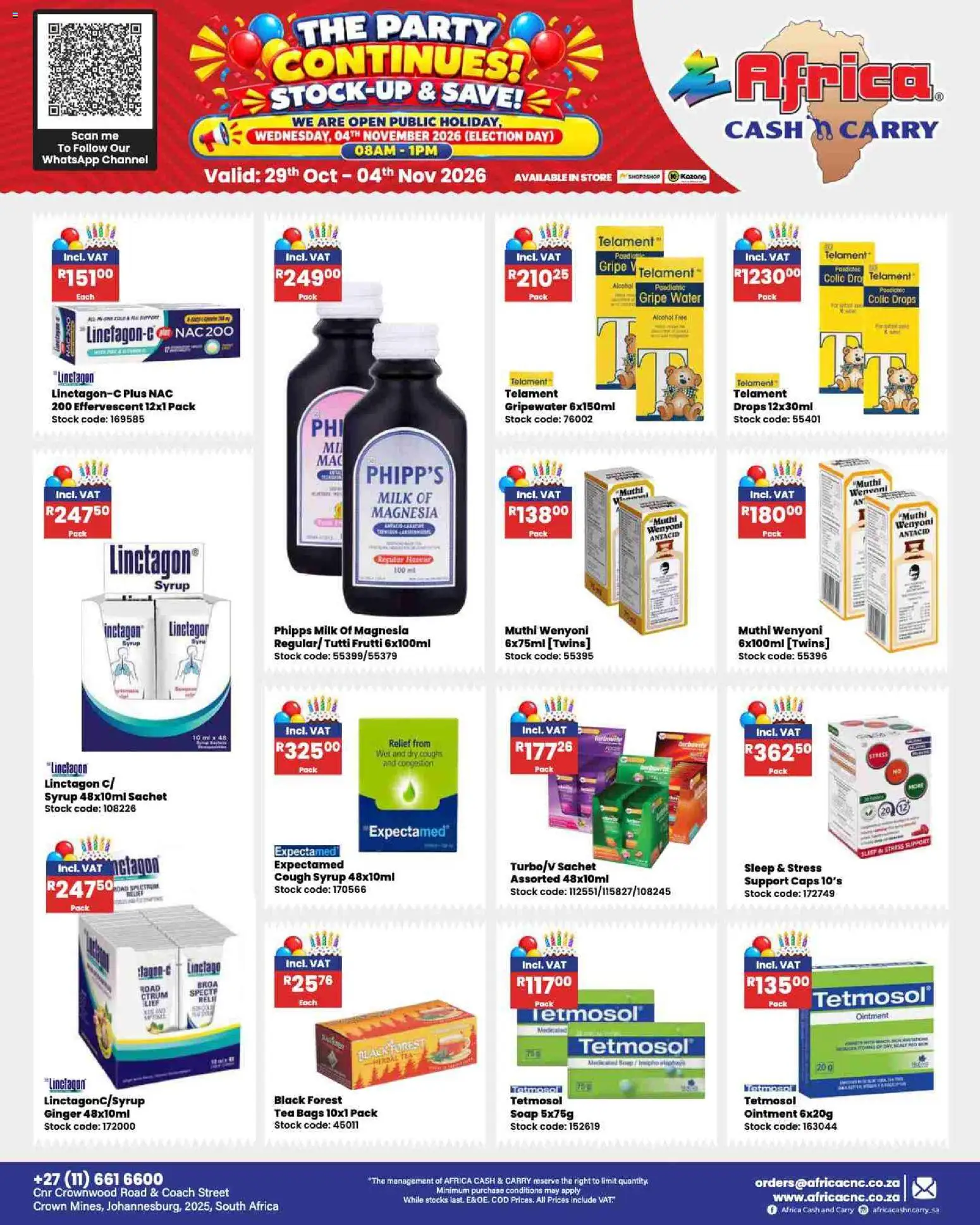 New Africa Cash & Carry catalogue – valid from 29/10/2026 | Page: 116
