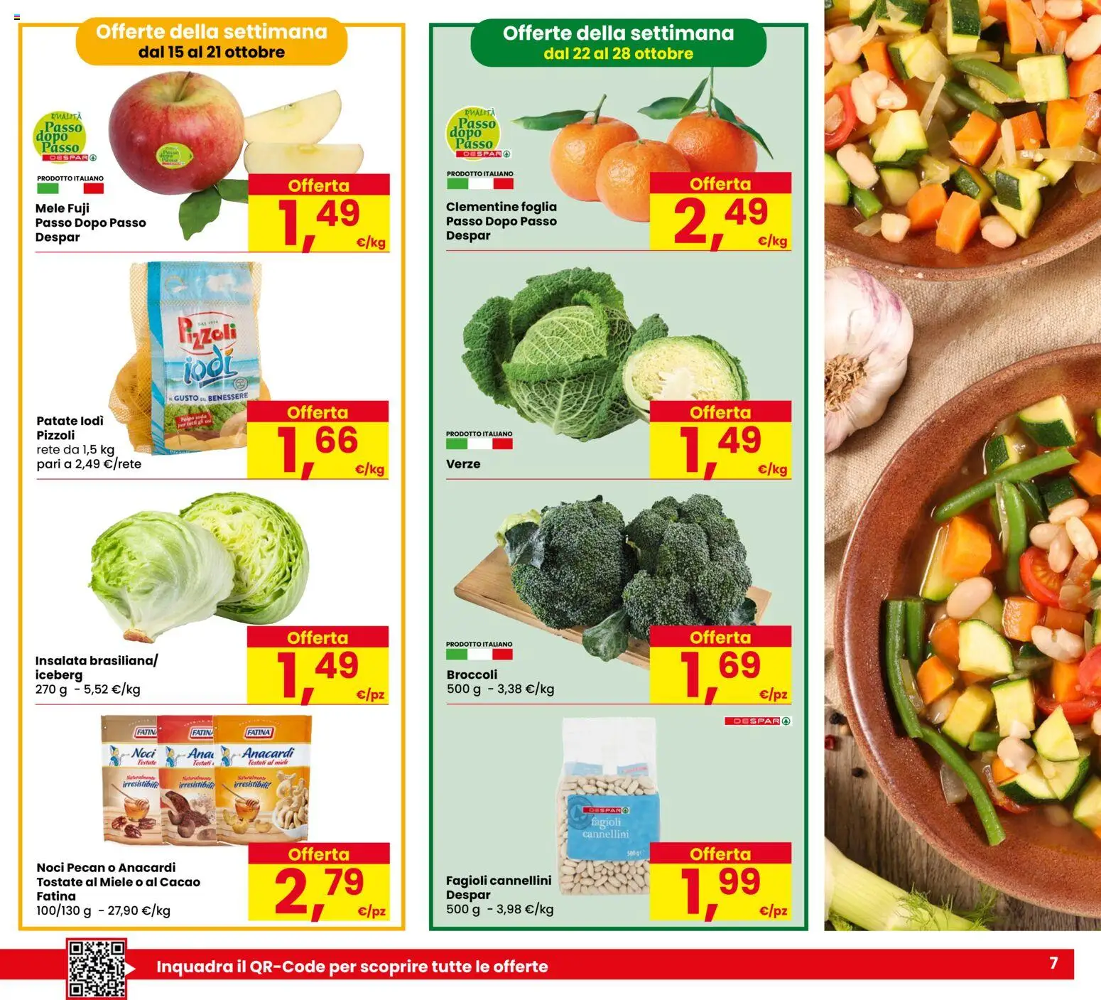 Volantino Eurospar del 15/10/2026 | Pagina: 7 | Prodotti: Mele, Noci pecan, Insalata, Noci