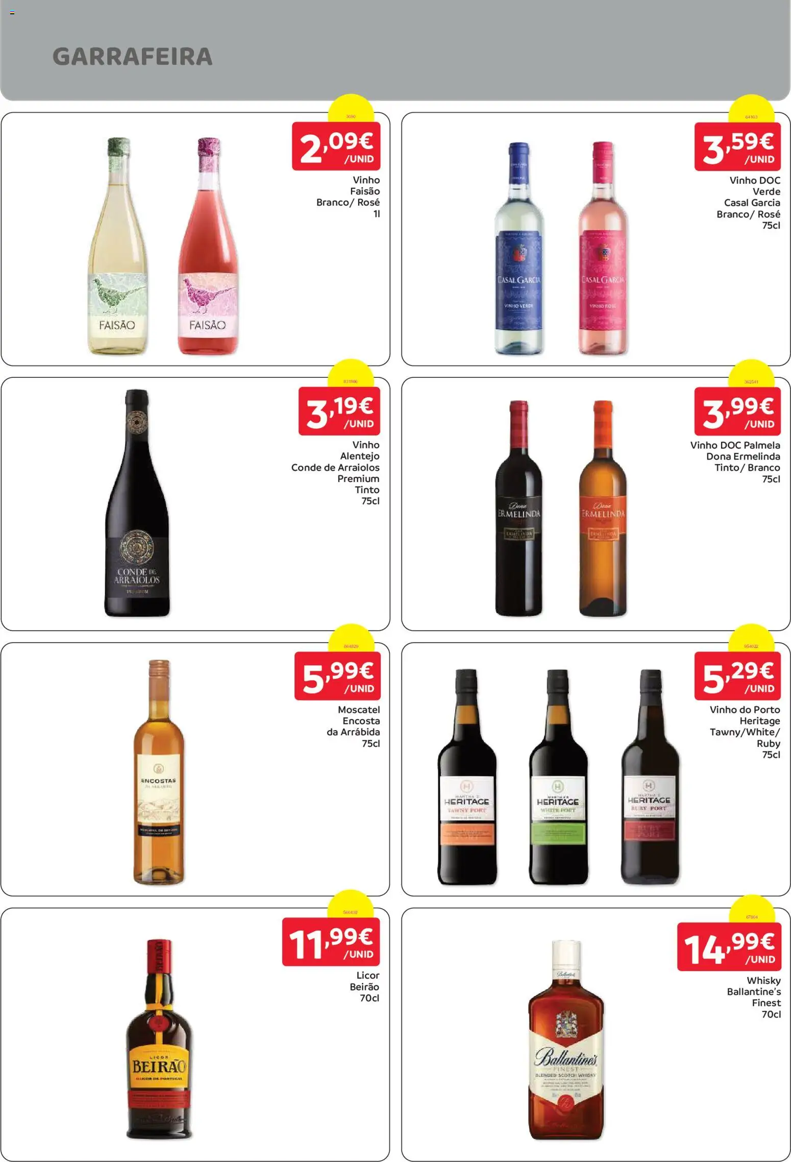 Amanhecer folheto Madeira │ válido de 29/10/2026 | Página: 9 | Produtos: Whisky, Vinho do Porto, Vinho, Ballantine's