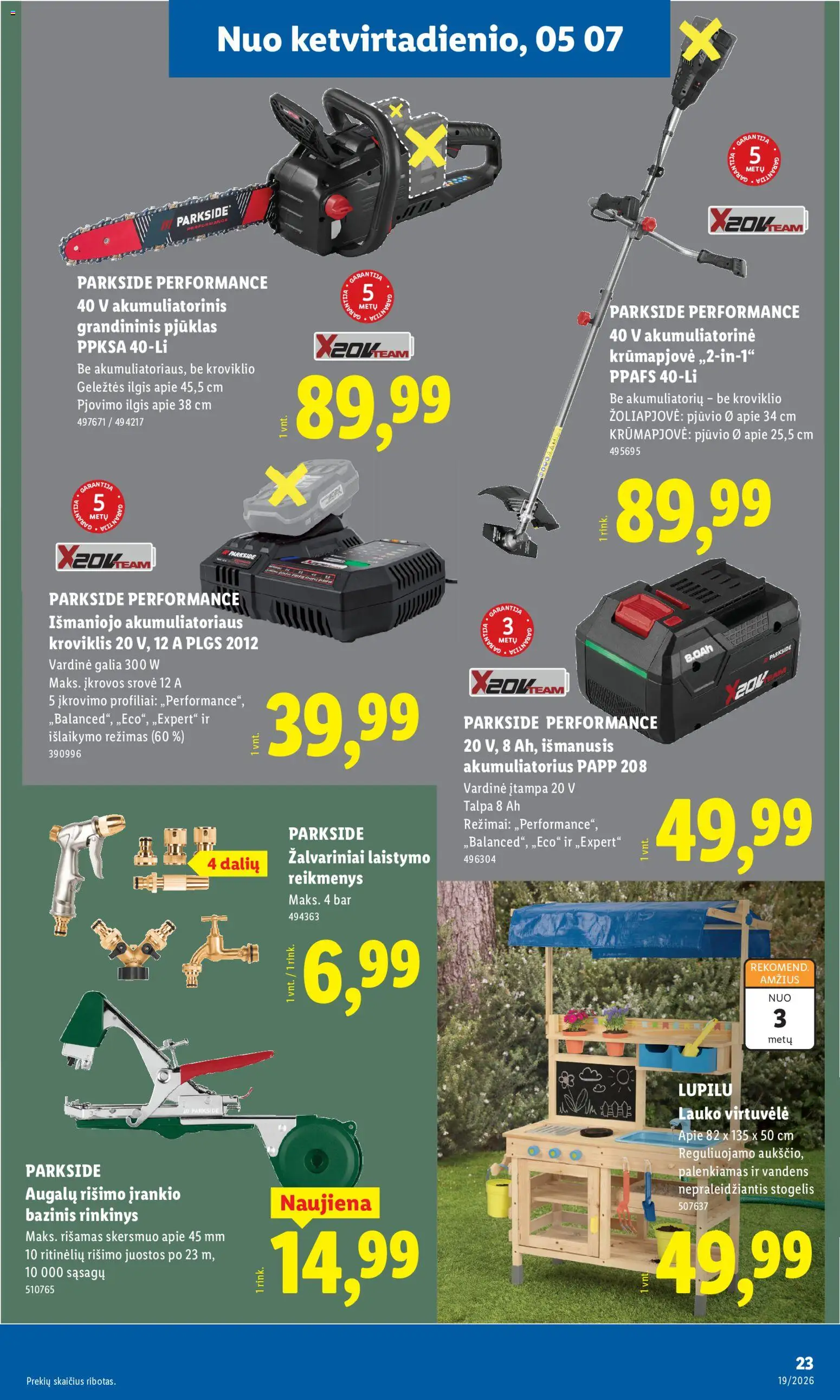 LIDL akcijos nuo 04.05.2026 | Puslapis: 23 | Prekių: Akumuliatorius
