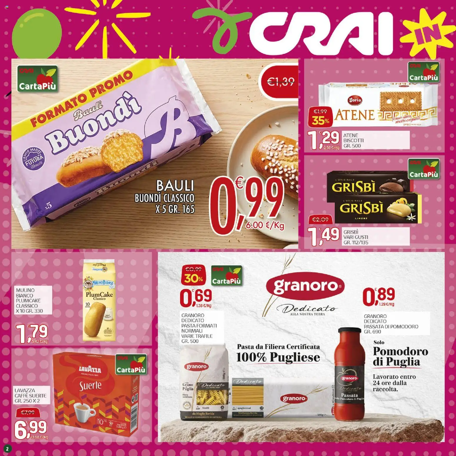 Volantino CRAI del 01/10/2026 | Pagina: 2 | Prodotti: Caffè, Limone, Lavazza, Terra