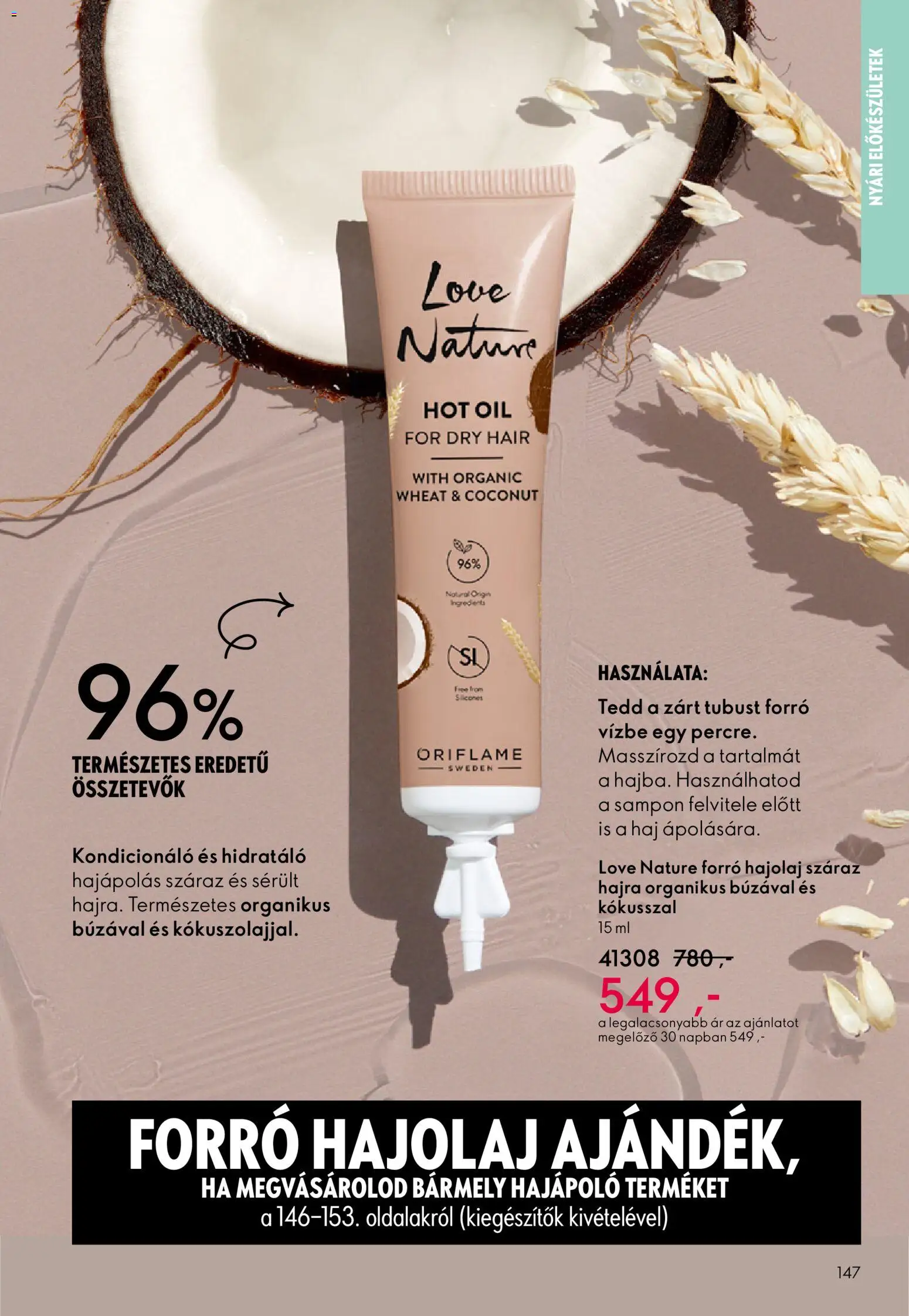 Oriflame akciós ujság - amely érvényes a következő dátumtól: 27.05.2026 | Oldal: 147 | Termékek: Sampon, Kondicionáló, Hajolaj