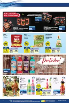 Metro Márkák katalógus 2026/08 - amely érvényes a következő dátumtól: 2026.08.17. | Oldal: 2 | Termékek: Pesto, Grillkolbász, Sangria, Kenyér