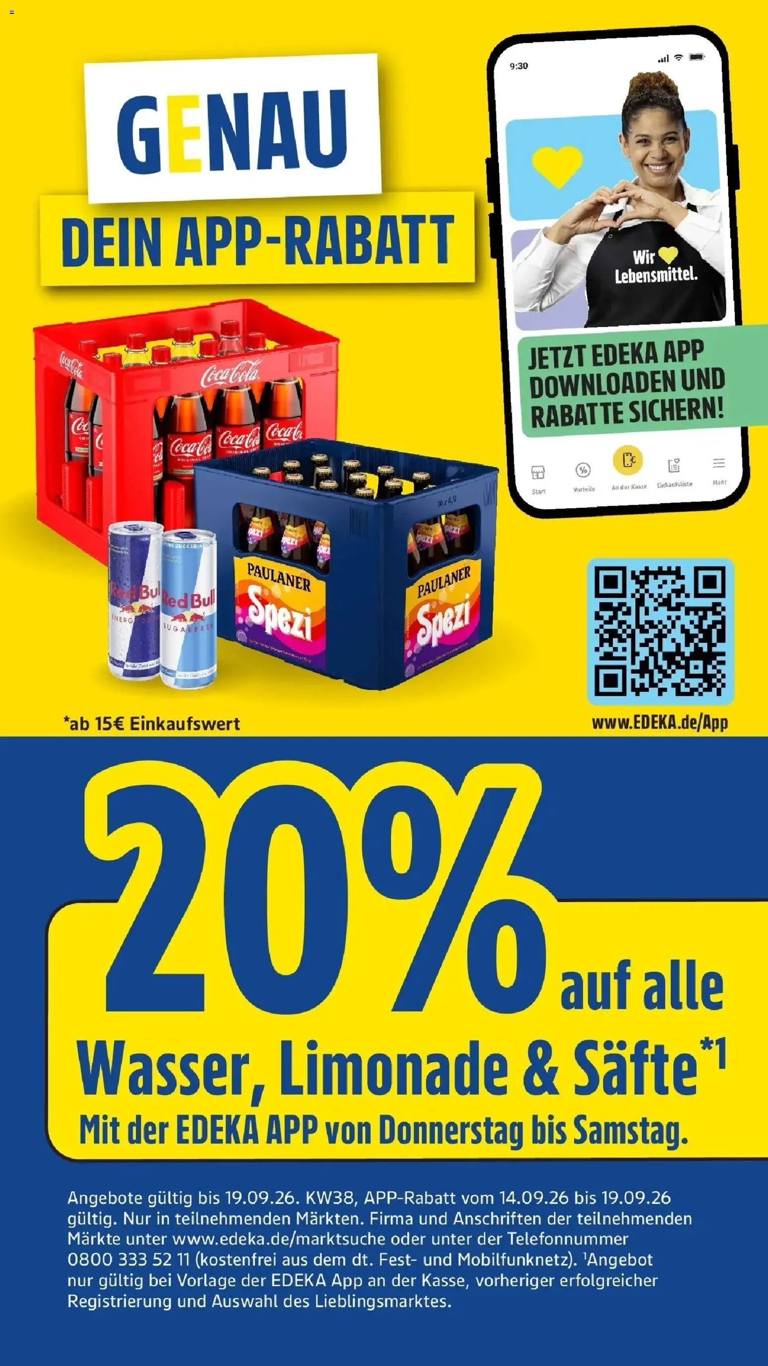 Edeka Prospekt Bühlertal (ab 14.09.2026) » Angebote Online | Seite: 51 | Produkte: Red bull, Limonade, Zucker, Paulaner