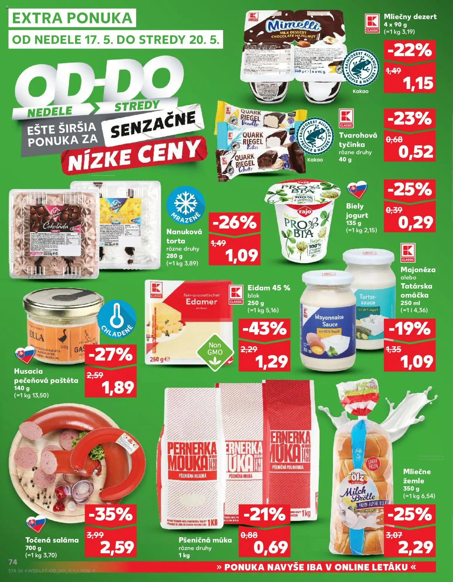 Kaufland SK akciós ujság - amely érvényes a következő dátumtól: 14.05.2026 | Oldal: 74