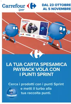 Anteprima del volantino Carrefour volantino Iper - Punti Sprint Payback valido a partire dal 23/10/2026