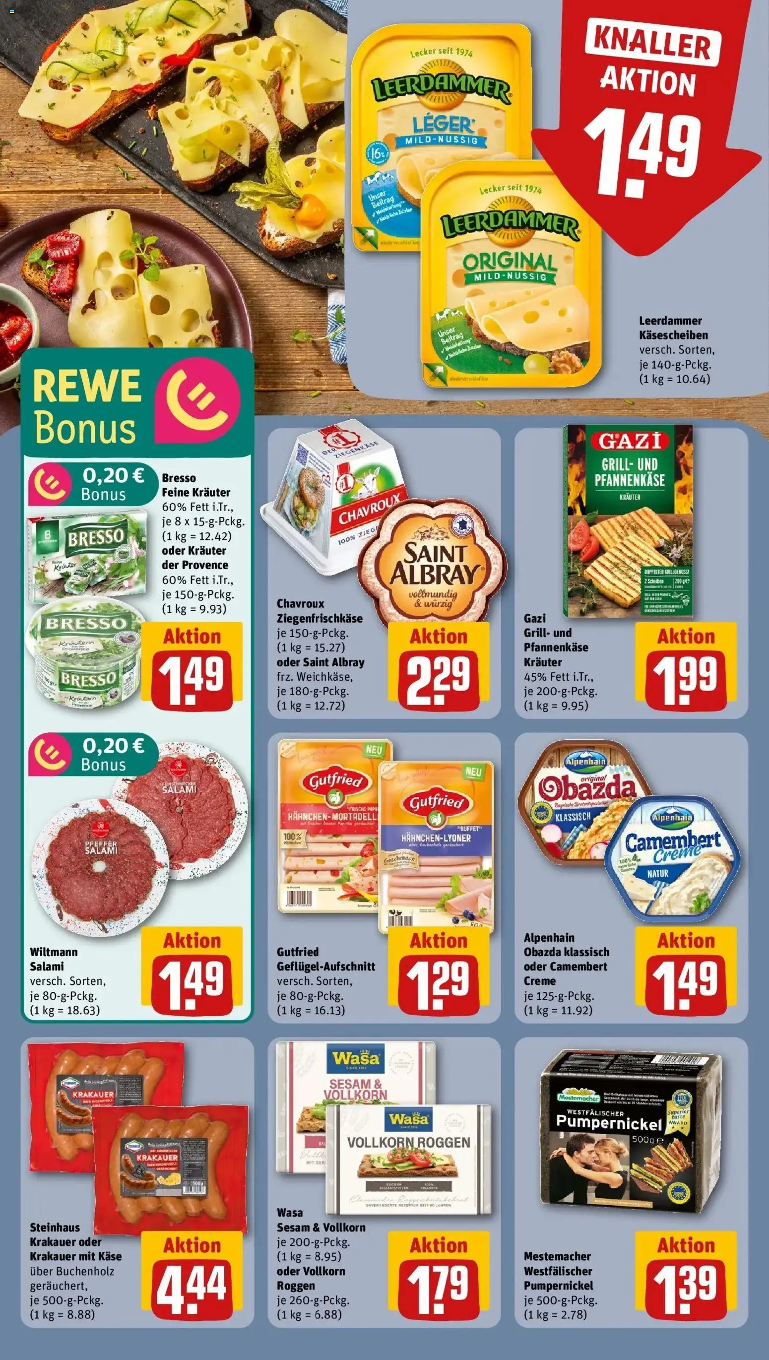 Rewe Prospekt Bad Salzuflen	 – gültig ab 27.04.2026 | Seite: 10 | Produkte: Käse, Bresso, Creme, Salami