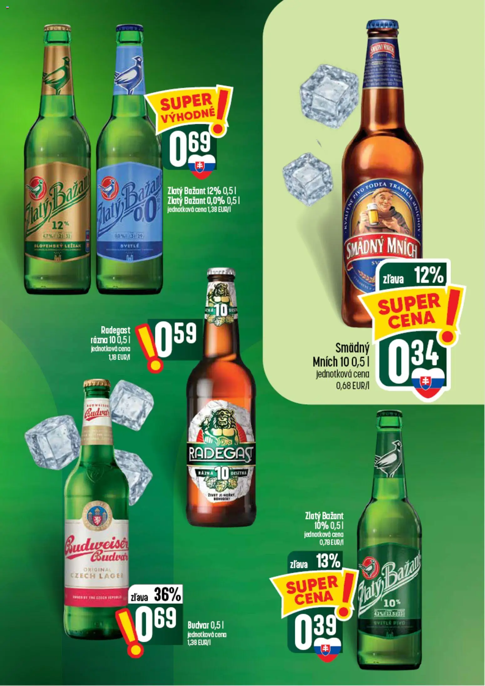 Nové COOP Jednota akcie – leták je platný od 03.09.2026 | Strana: 51 | Produkty: Pivo, Budvar, Zlatý Bažant, Smädný Mních