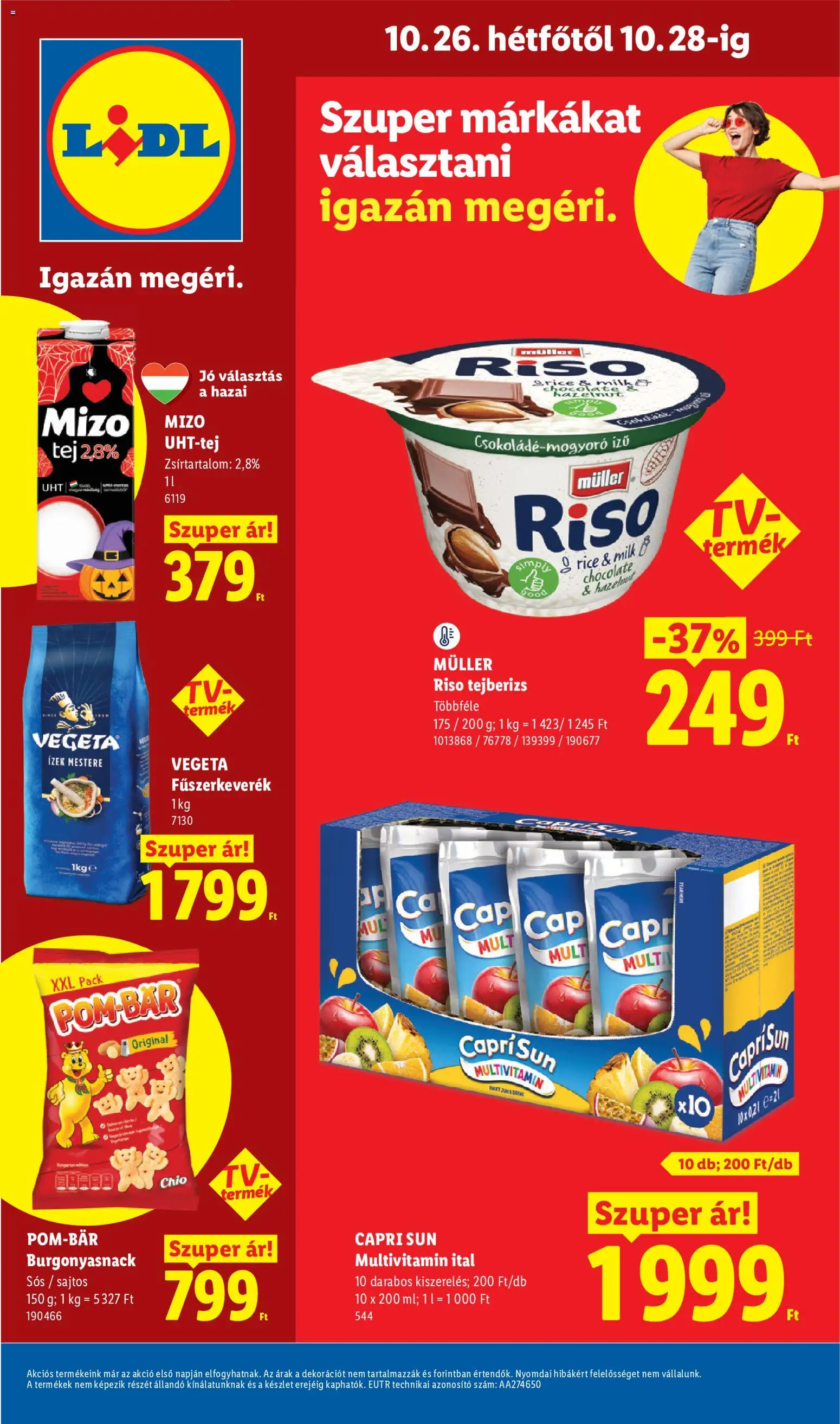 Lidl akciós ujság - amely érvényes a következő dátumtól: 2026.10.22. | Oldal: 76