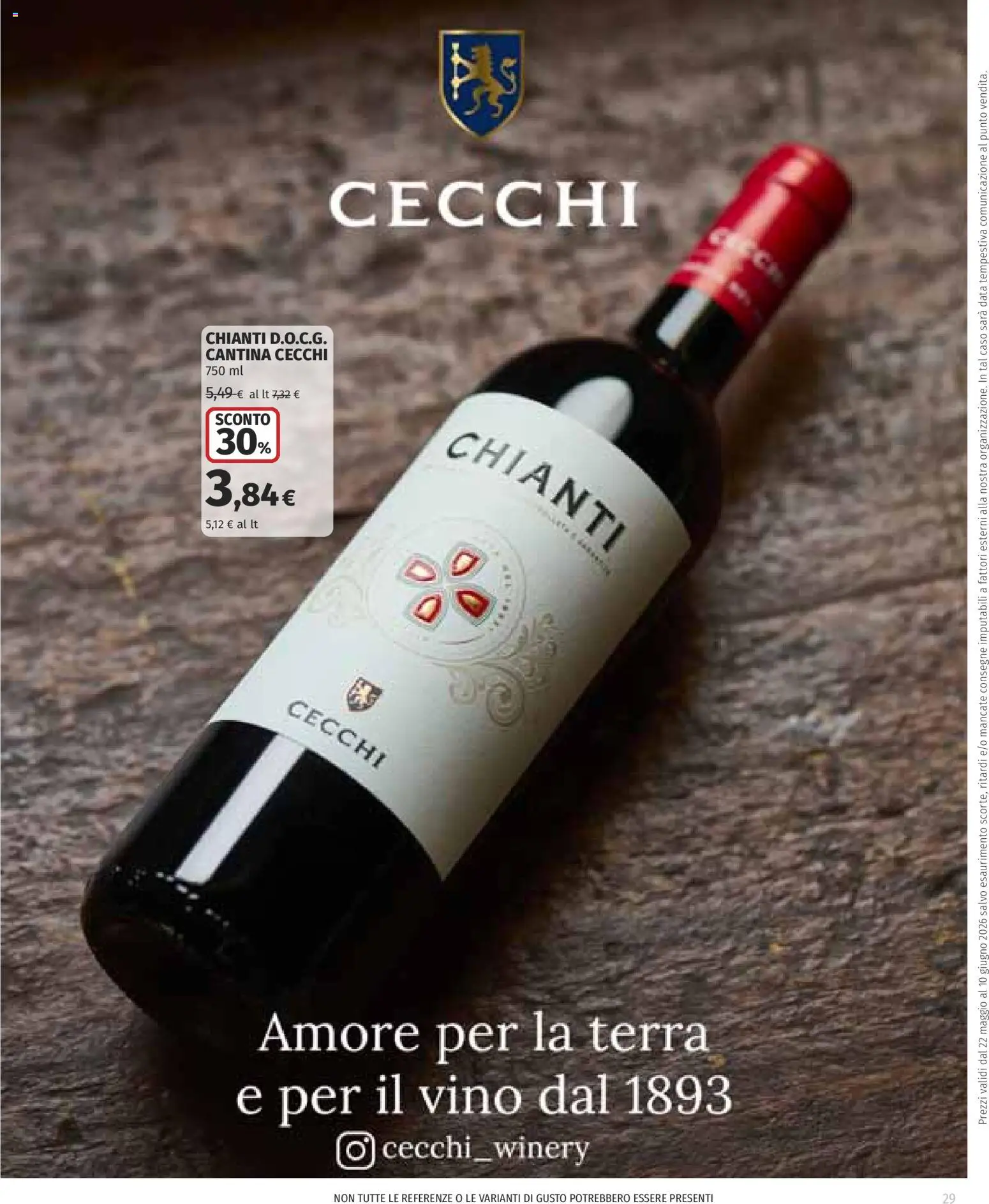 Volantino COOP del 22.05.2026 | Pagina: 29 | Prodotti: Vino, Data, Terra